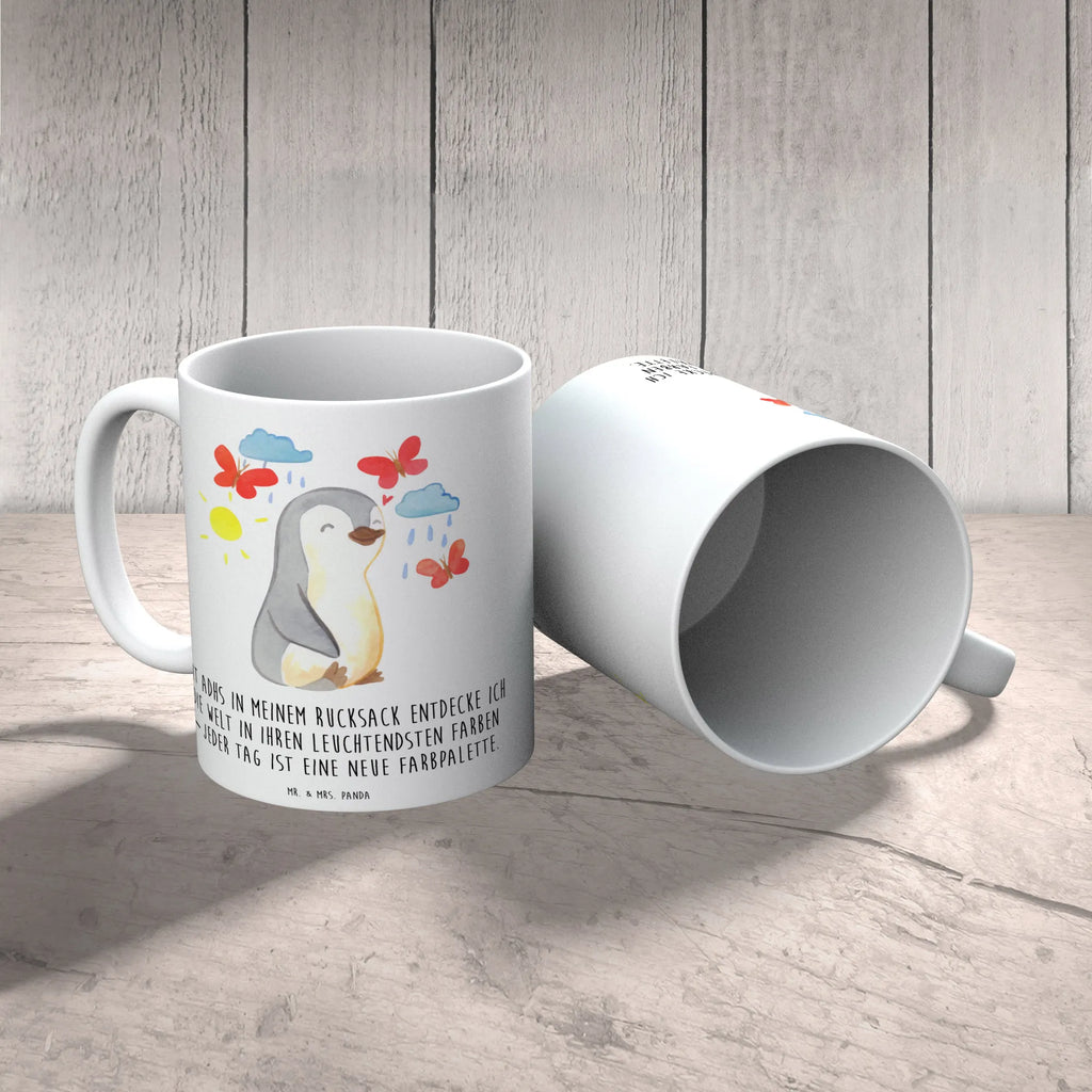 Tasse Pinguin ADHS Tasse, Kaffeetasse, Teetasse, Becher, Kaffeebecher, Teebecher, Keramiktasse, Porzellantasse, Büro Tasse, Geschenk Tasse, Tasse Sprüche, Tasse Motive, Kaffeetassen, Tasse bedrucken, Designer Tasse, Cappuccino Tassen, Schöne Teetassen, ADHS, Aufmerksamkeitsdefizitsyndrom, Hyperaktivitätsstörung, Verhaltensstörung, Pinguin