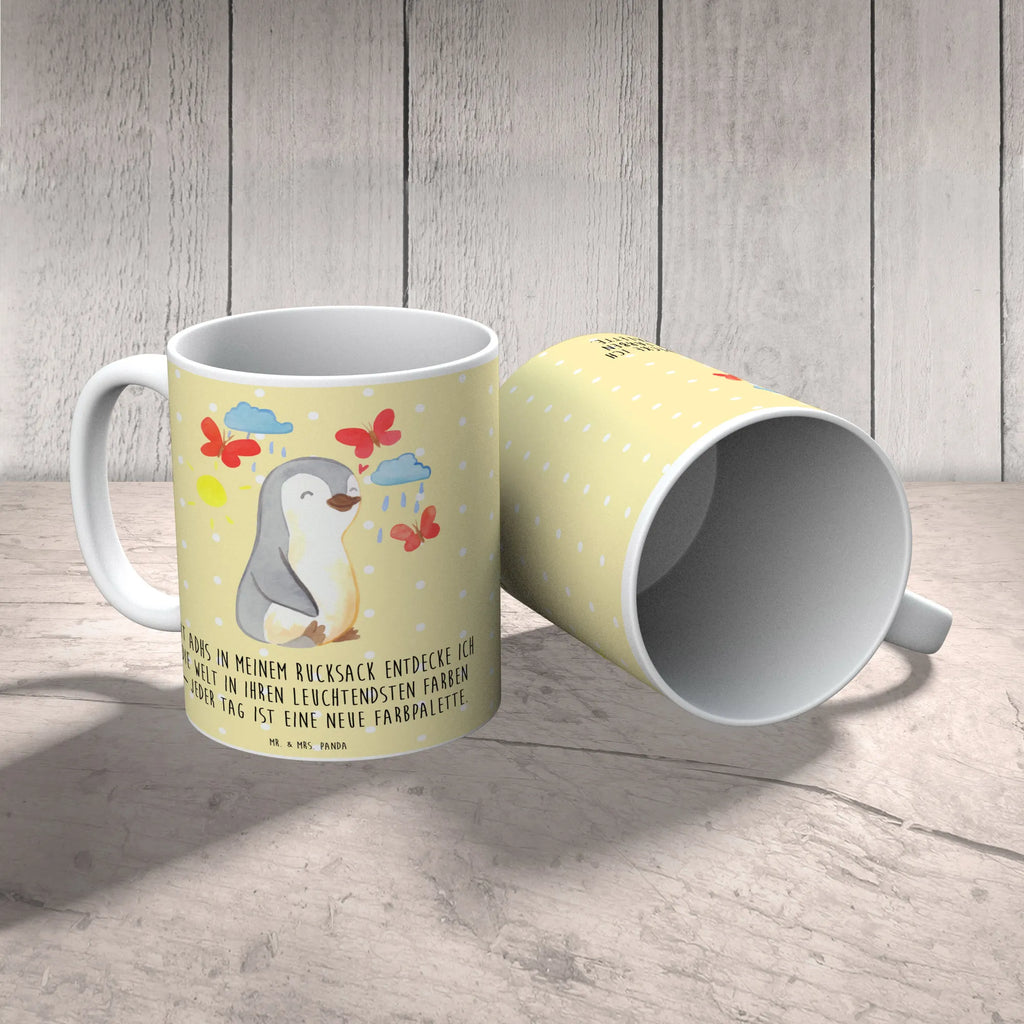 Tasse Pinguin ADHS Tasse, Kaffeetasse, Teetasse, Becher, Kaffeebecher, Teebecher, Keramiktasse, Porzellantasse, Büro Tasse, Geschenk Tasse, Tasse Sprüche, Tasse Motive, Kaffeetassen, Tasse bedrucken, Designer Tasse, Cappuccino Tassen, Schöne Teetassen, ADHS, Aufmerksamkeitsdefizitsyndrom, Hyperaktivitätsstörung, Verhaltensstörung, Pinguin