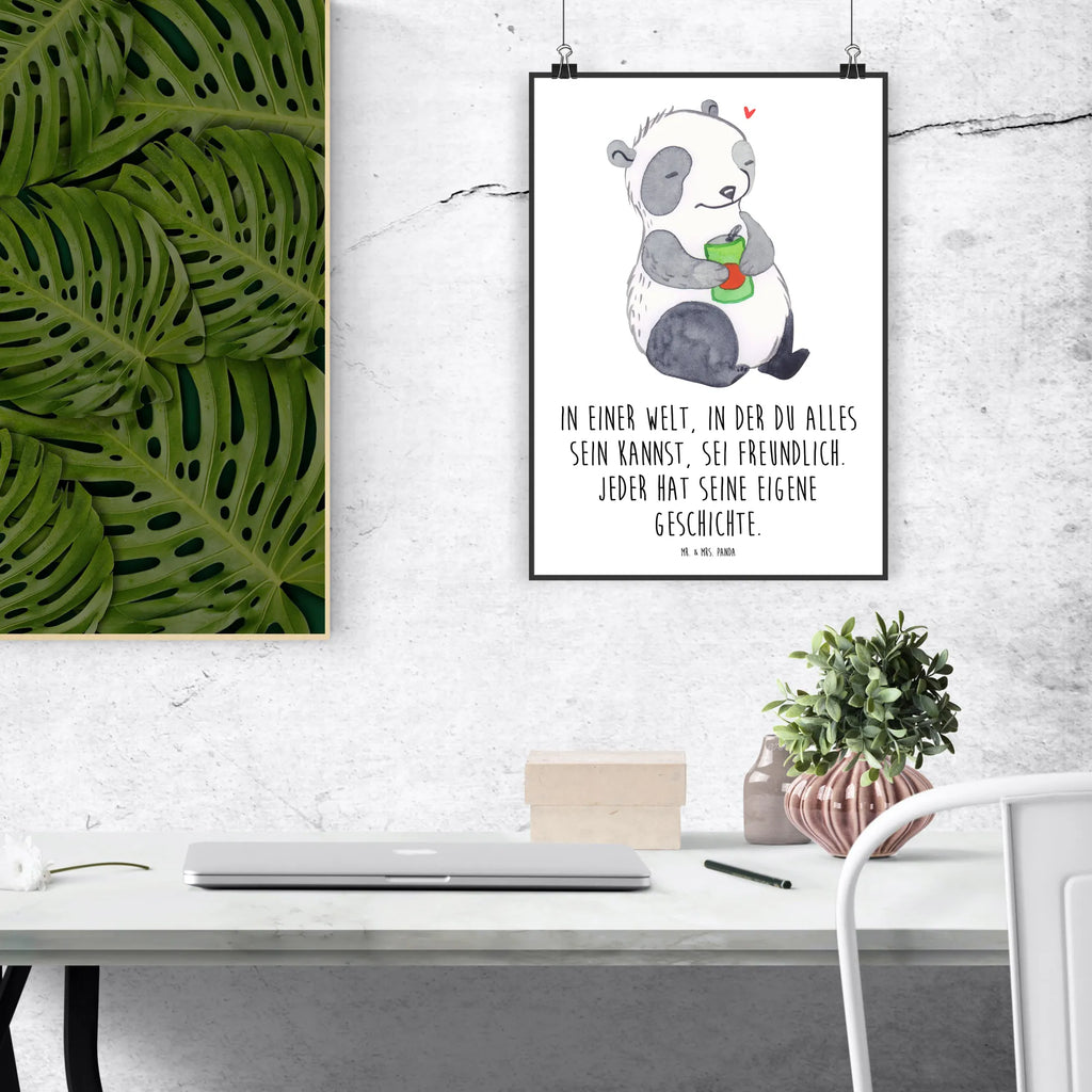 Poster Panda Depression Poster, Wandposter, Bild, Wanddeko, Küchenposter, Kinderposter, Wanddeko Bild, Raumdekoration, Wanddekoration, Handgemaltes Poster, Mr. & Mrs. Panda Poster, Designposter, Kunstdruck, Posterdruck, Depression, affektiven Störung, depressiv, Panda, Stimmungstief, Antriebslosigkeit