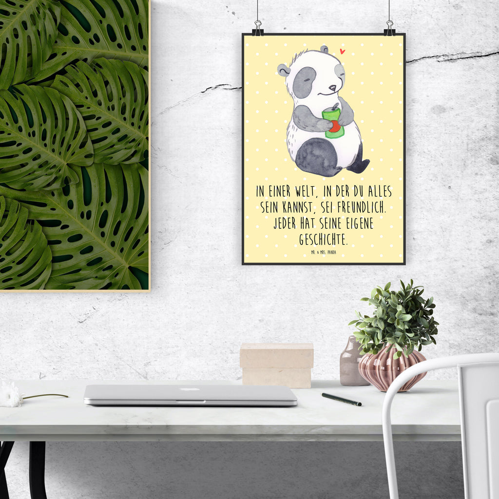 Poster Panda Depression Poster, Wandposter, Bild, Wanddeko, Küchenposter, Kinderposter, Wanddeko Bild, Raumdekoration, Wanddekoration, Handgemaltes Poster, Mr. & Mrs. Panda Poster, Designposter, Kunstdruck, Posterdruck, Depression, affektiven Störung, depressiv, Panda, Stimmungstief, Antriebslosigkeit