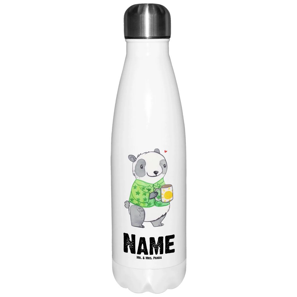 Personalisierte Thermosflasche Panda Burnout Personalisierte Isolierflasche, Personalisierte Thermoflasche, Personalisierte Trinkflasche, Trinkflasche Mit Namen, Wunschname, Bedrucken, Namensflasche, Burnout, Erschöpfung, Überlastung, Panda