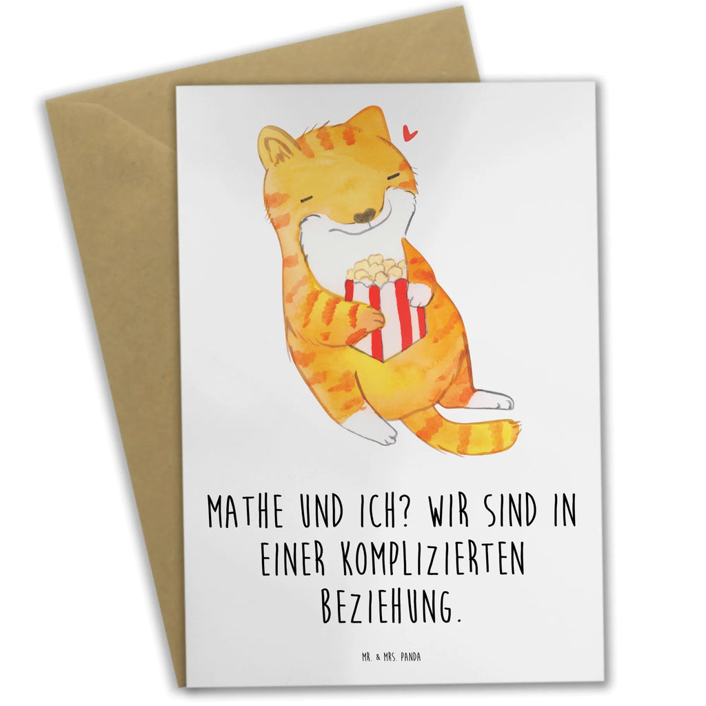 Grußkarte Katze Dyskalkulie Grußkarte, Klappkarte, Einladungskarte, Glückwunschkarte, Hochzeitskarte, Geburtstagskarte, Karte, Ansichtskarten, Dyskalkulie, Rechenschwäche, Rechenstörung, Katze