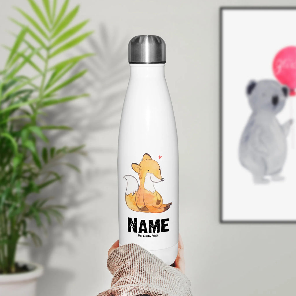 Personalisierte Thermosflasche Fuchs Multiple Sklerose Personalisierte Isolierflasche, Personalisierte Thermoflasche, Personalisierte Trinkflasche, Trinkflasche Mit Namen, Wunschname, Bedrucken, Namensflasche, Multiple Sklerose, MS, Autoimmunerkrankung, Schübe, Empfindungsstörungen, Muskellähmungen, Fuchs