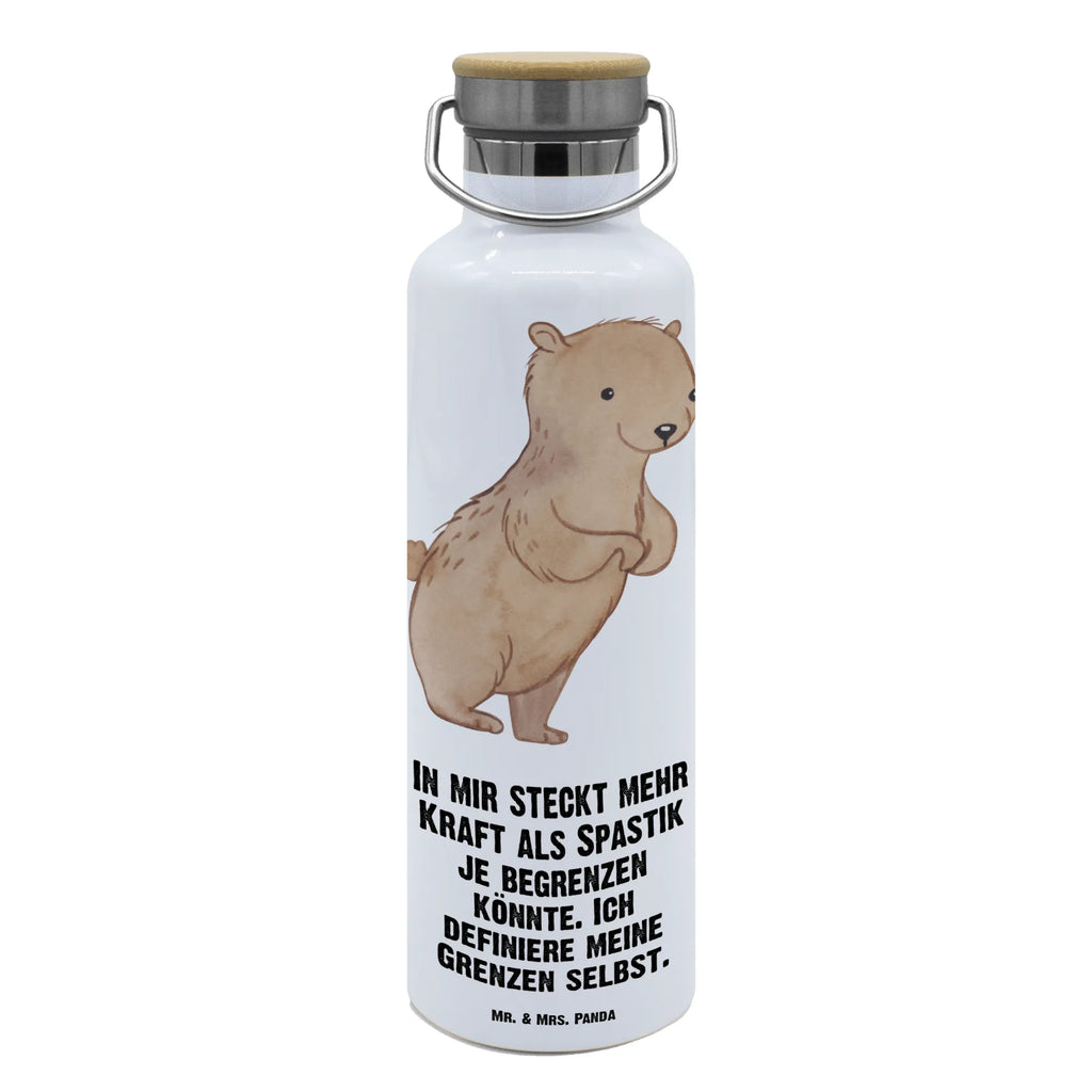 Trinkflasche Bär Spastik Thermosflasche, Isolierflasche, Edelstahl, Trinkflasche, isoliert, Wamrhaltefunktion, Sportflasche, Flasche zum Sport, Sportlerflasche, Spastik, Spasmus, Spastizität, Bär