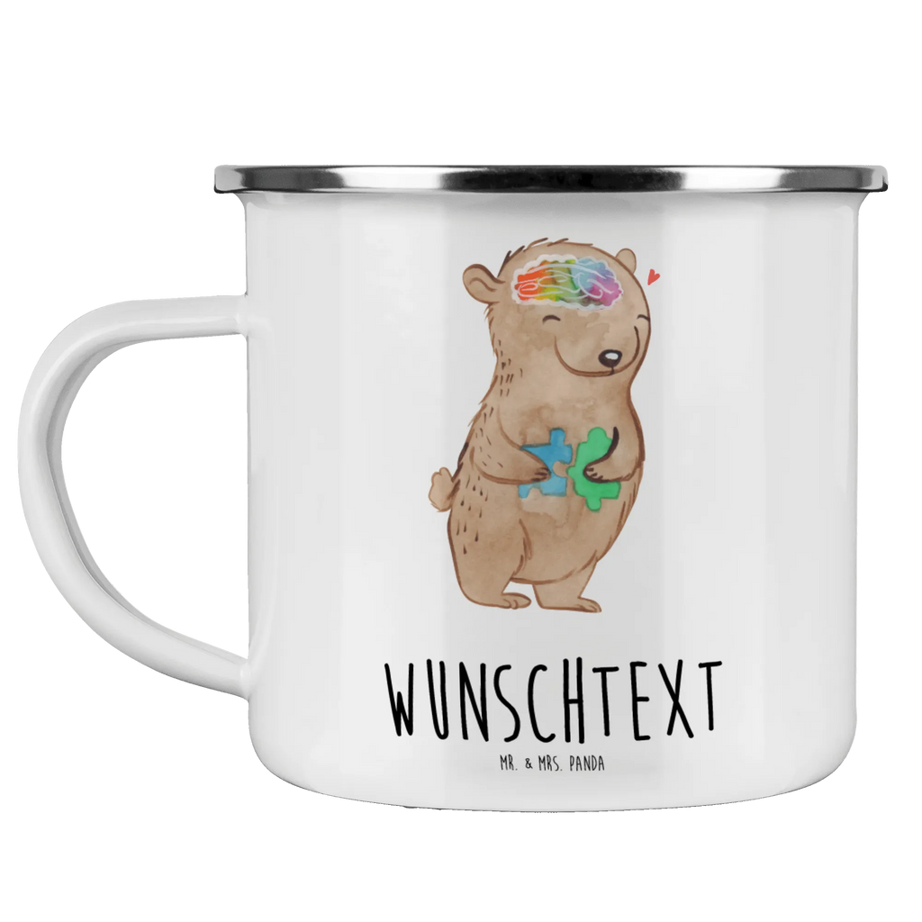 Personalisierte Emaille Tasse Bär Autismus Emaille Tasse personalisiert, Emaille Tasse mit Namen, Campingtasse personalisiert, Namenstasse, Campingtasse bedrucken, Campinggeschirr personalsisert, tasse mit namen, personalisierte tassen, personalisierte tasse, tasse selbst gestalten, tasse bedrucken, tassen bedrucken, Autismus, Entwicklungsstörungen, Autismus-Spektrum-Störungen, ASS, Asperger Autismus, Bär