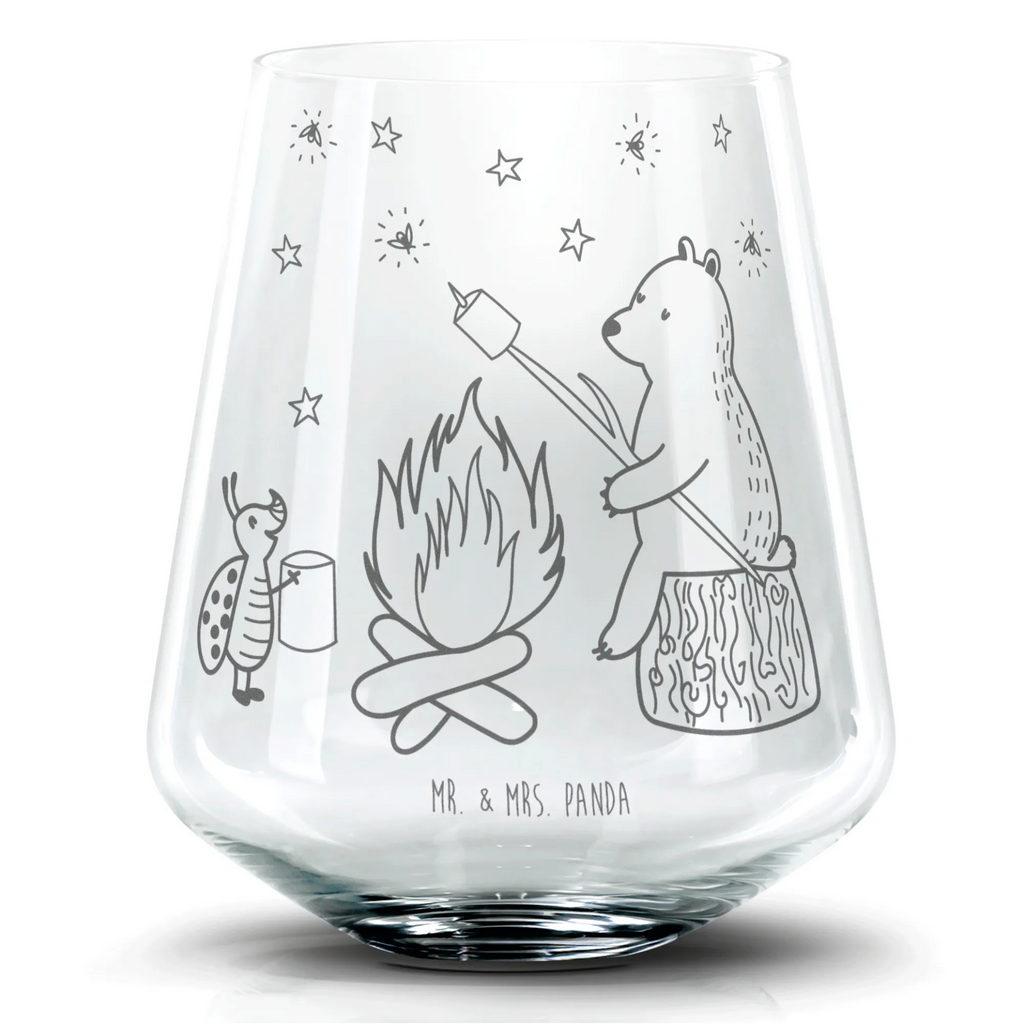 Cocktail Glas Bär & Marienkäfer Lagerfeuer Cocktail Glas, Cocktailglas mit Gravur, Cocktail Glas mit Sprüchen, Cocktail Glas mit Wunschtext, Bär, Teddy, Teddybär, Lagerfeuer