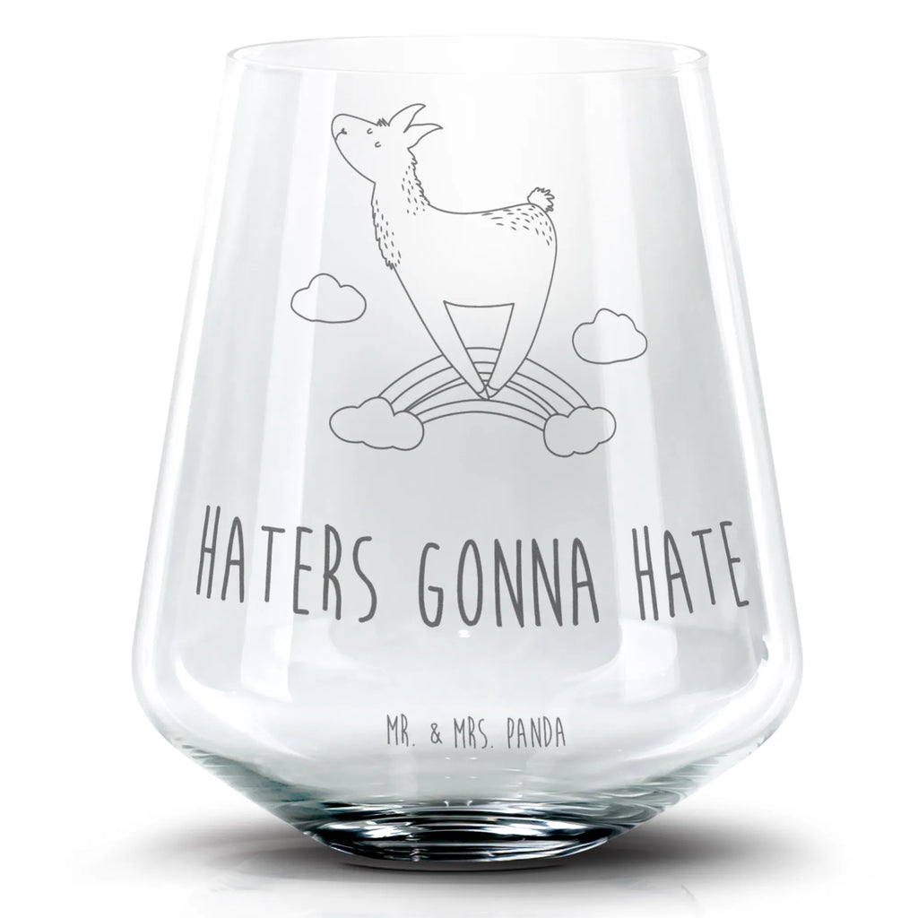 Cocktail Glas Lama Regenbogen Cocktail Glas, Cocktailglas mit Gravur, Cocktail Glas mit Sprüchen, Cocktail Glas mit Wunschtext, Lama, Alpaka, Lamas, Regenbogen, Haters gonna hate, Haters, Selbstständig, Außenseiter, Schule, Abi, Hobby, Wolkenland, Freiheit