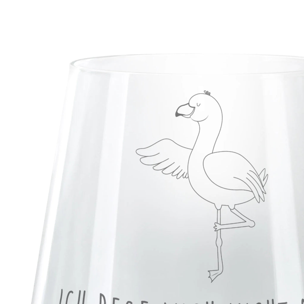 Cocktail Glas Flamingo Yoga Cocktail Glas, Cocktailglas mit Gravur, Cocktail Glas mit Sprüchen, Cocktail Glas mit Wunschtext, Flamingo, Vogel, Yoga, Namaste, Achtsamkeit, Yoga-Übung, Entspannung, Ärger, Aufregen, Tiefenentspannung