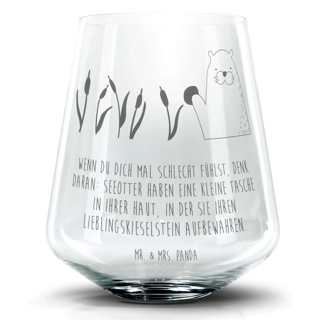 Cocktail Glas Otter Stein Cocktail Glas, Cocktailglas mit Gravur, Cocktail Glas mit Sprüchen, Cocktail Glas mit Wunschtext, Otter, Fischotter, Seeotter, Otter Seeotter See Otter