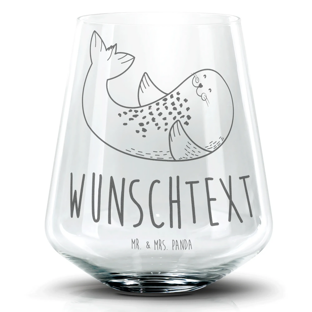 Personalisiertes Cocktail Glas Robbe Liegen Cocktail Glas, Cocktailglas mit Gravur, Cocktail Glas mit Sprüchen, Cocktail Glas mit Wunschtext, Tiermotive, Gute Laune, lustige Sprüche, Tiere, Robbe, Robben, Seehund, Strand, Meerestier, Ostsee, Nordsee, Lachen, Freude