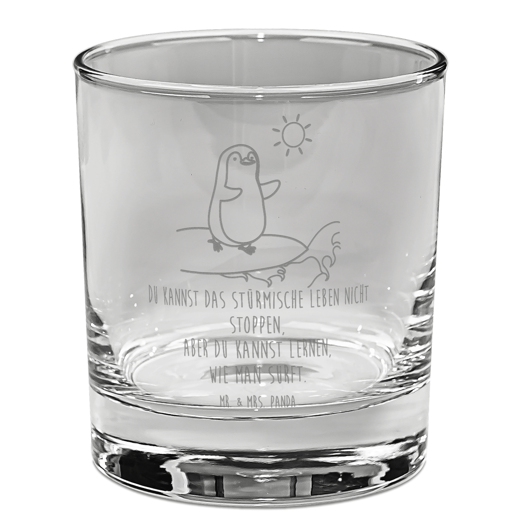 Ginglas Pinguin Surfer Ginglas, Gin Glas, Gin Glas mit Gravur, Ginglas mit Spruch, Gin Glas mit Sprüchen, Pinguin, Pinguine, surfen, Surfer, Hawaii, Urlaub, Wellen, Wellen reiten, Portugal