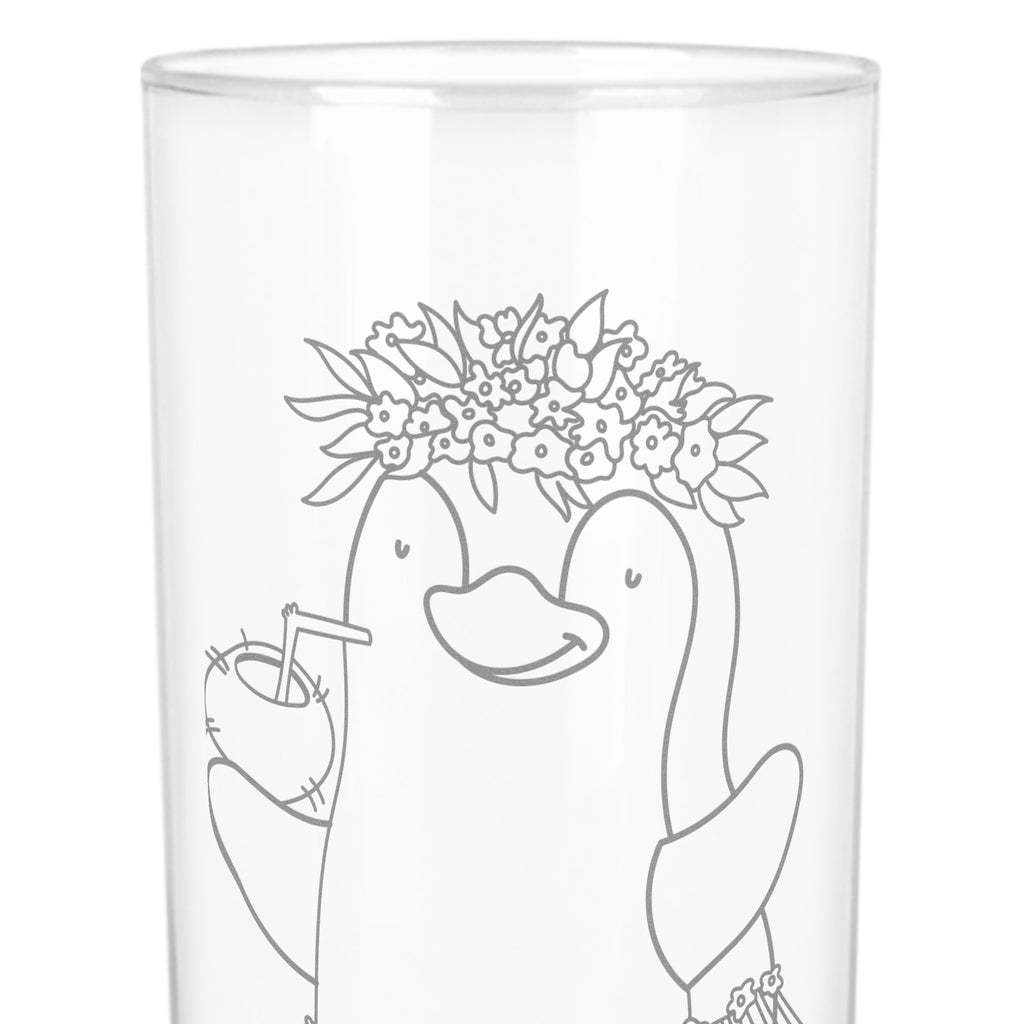 Wasserglas Pinguin Kokosnuss Wasserglas, Glas, Trinkglas, Wasserglas mit Gravur, Glas mit Gravur, Trinkglas mit Gravur, Pinguin, Aloha, Hawaii, Urlaub, Kokosnuss, Pinguine