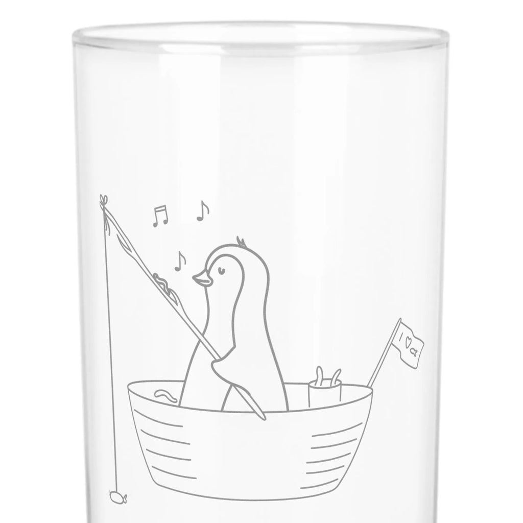 Wasserglas Pinguin Angelboot Wasserglas, Glas, Trinkglas, Wasserglas mit Gravur, Glas mit Gravur, Trinkglas mit Gravur, Pinguin, Pinguine, Angeln, Boot, Angelboot, Lebenslust, Leben, genießen, Motivation, Neustart, Neuanfang, Trennung, Scheidung, Geschenkidee Liebeskummer