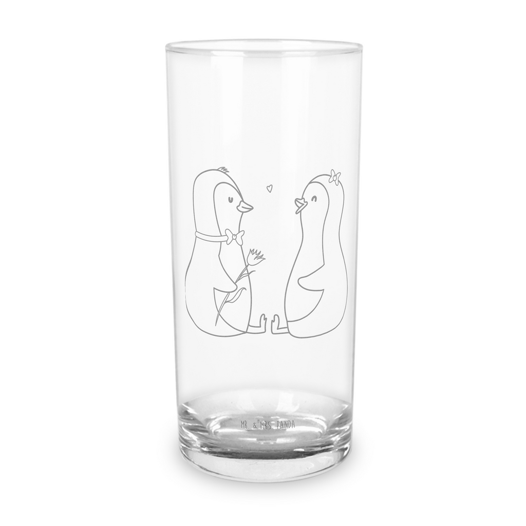 Wasserglas Pinguin Pärchen Wasserglas, Glas, Trinkglas, Wasserglas mit Gravur, Glas mit Gravur, Trinkglas mit Gravur, Pinguin, Pinguine, Liebe, Liebespaar, Liebesbeweis, Liebesgeschenk, Verlobung, Jahrestag, Hochzeitstag, Hochzeit, Hochzeitsgeschenk, große Liebe, Traumpaar