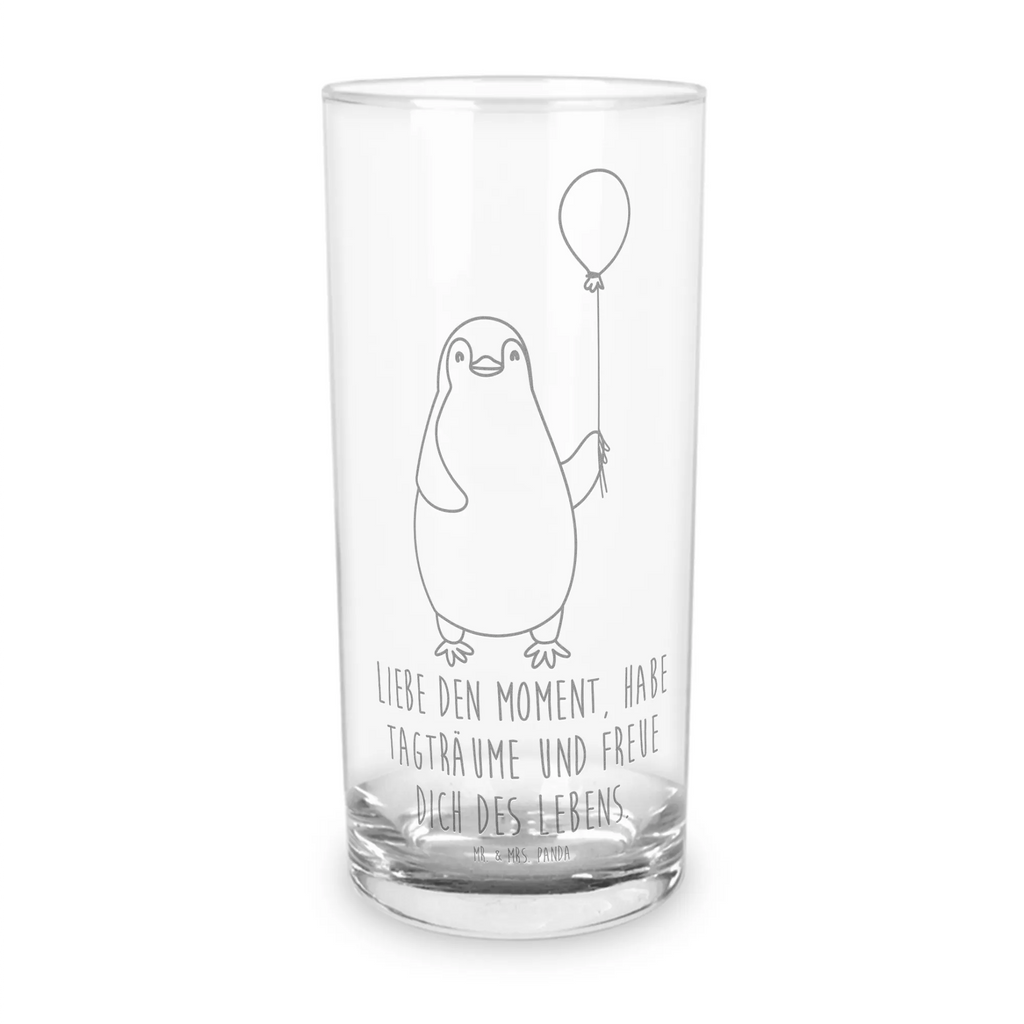 Wasserglas Pinguin Luftballon Wasserglas, Glas, Trinkglas, Wasserglas mit Gravur, Glas mit Gravur, Trinkglas mit Gravur, Pinguin, Pinguine, Luftballon, Tagträume, Lebenslust, Geschenk Freundin, Geschenkidee, beste Freundin, Motivation, Neustart, neues Leben, Liebe, Glück