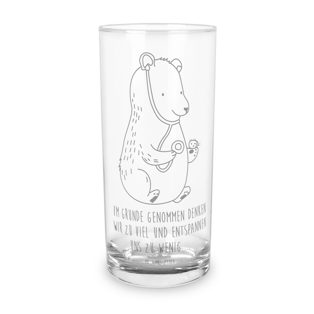 Wasserglas Bär Arzt Wasserglas, Glas, Trinkglas, Wasserglas mit Gravur, Glas mit Gravur, Trinkglas mit Gravur, Bär, Teddy, Teddybär, Arzt, Ärztin, Doktor, Professor, Doktorin, Professorin