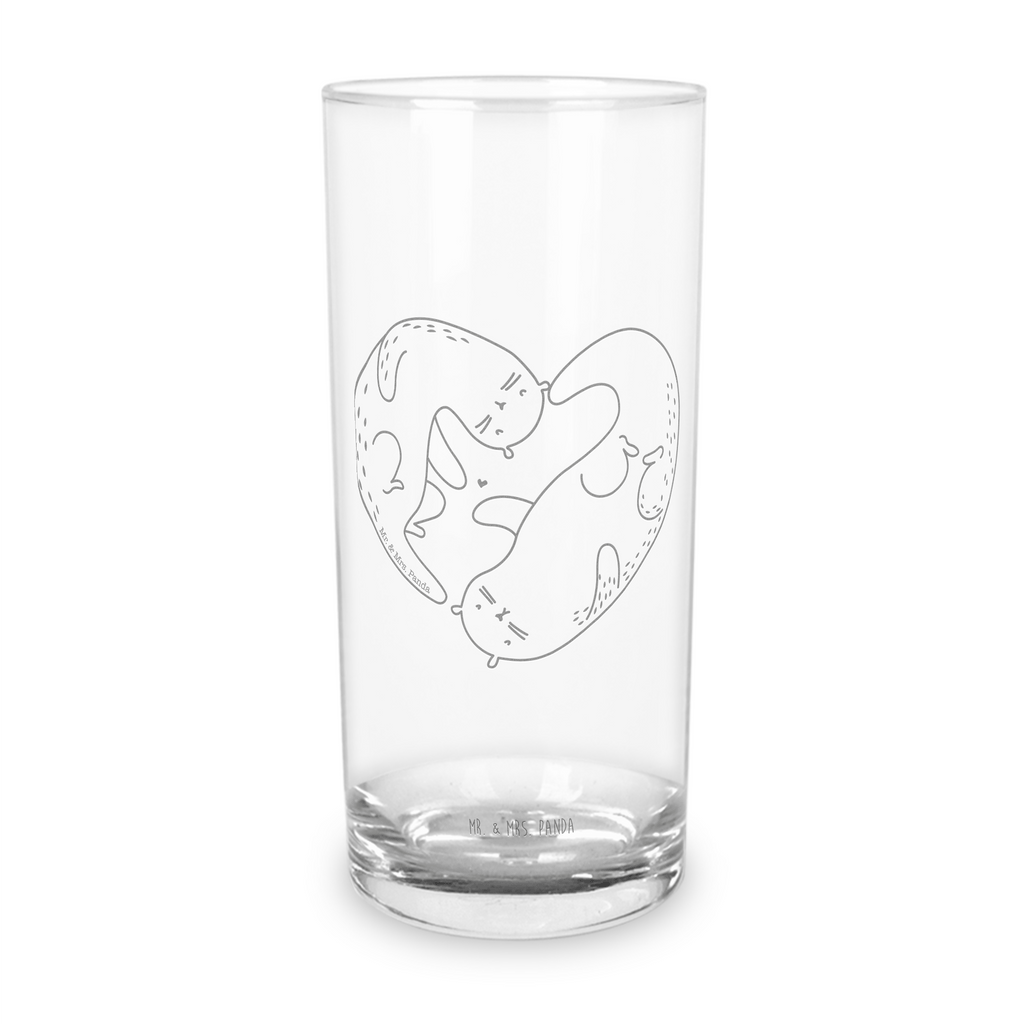 Wasserglas Otter Herz Wasserglas, Glas, Trinkglas, Wasserglas mit Gravur, Glas mit Gravur, Trinkglas mit Gravur, Otter, Fischotter, Seeotter, Liebe, Herz, Liebesbeweis, Liebesgeschenk, Bessere Hälfte, Love you, Jahrestag, Hochzeitstag, Verlobung, gemeinsames Leben