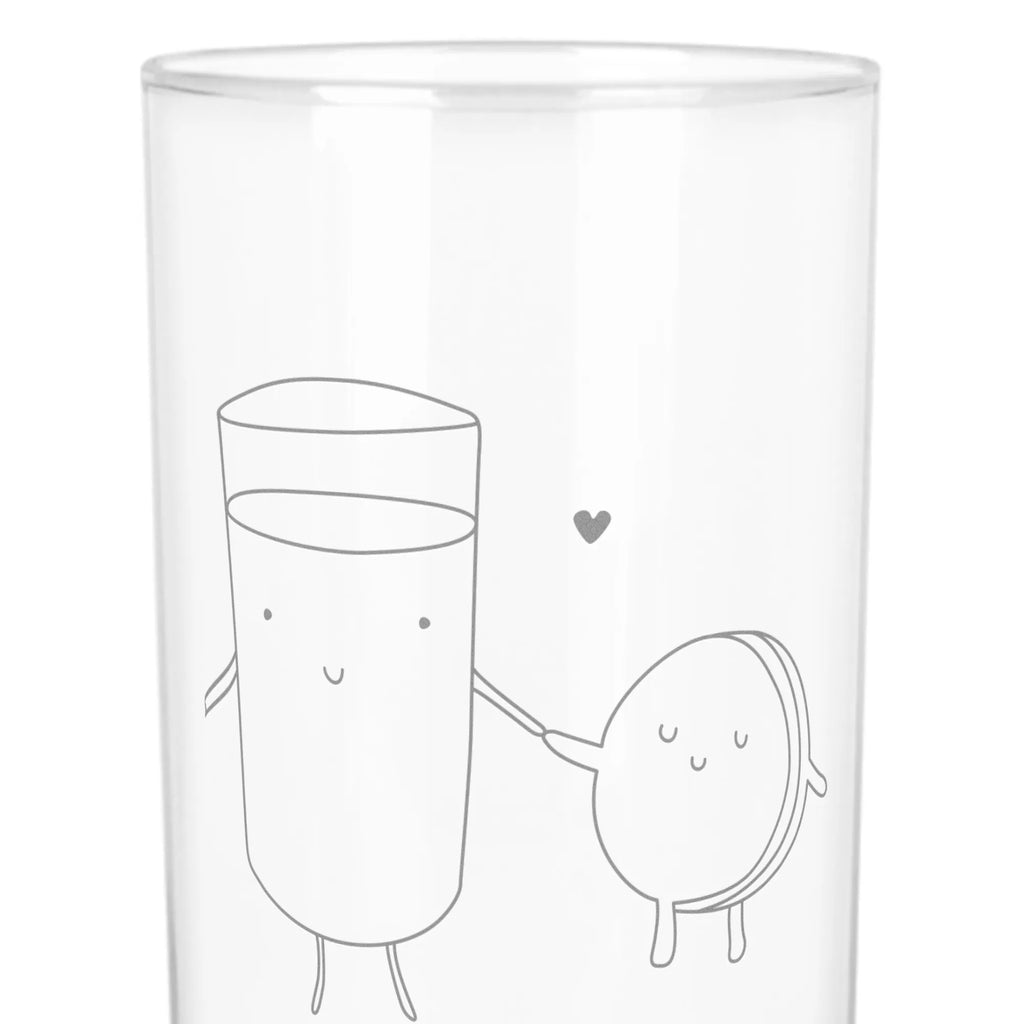 Wasserglas Milch & Keks Wasserglas, Glas, Trinkglas, Wasserglas mit Gravur, Glas mit Gravur, Trinkglas mit Gravur, Tiermotive, Gute Laune, lustige Sprüche, Tiere, Milk, Cookie, Milch, Keks, Kekse, Kaffee, Einladung Frühstück, Motiv süß, romantisch, perfektes Paar