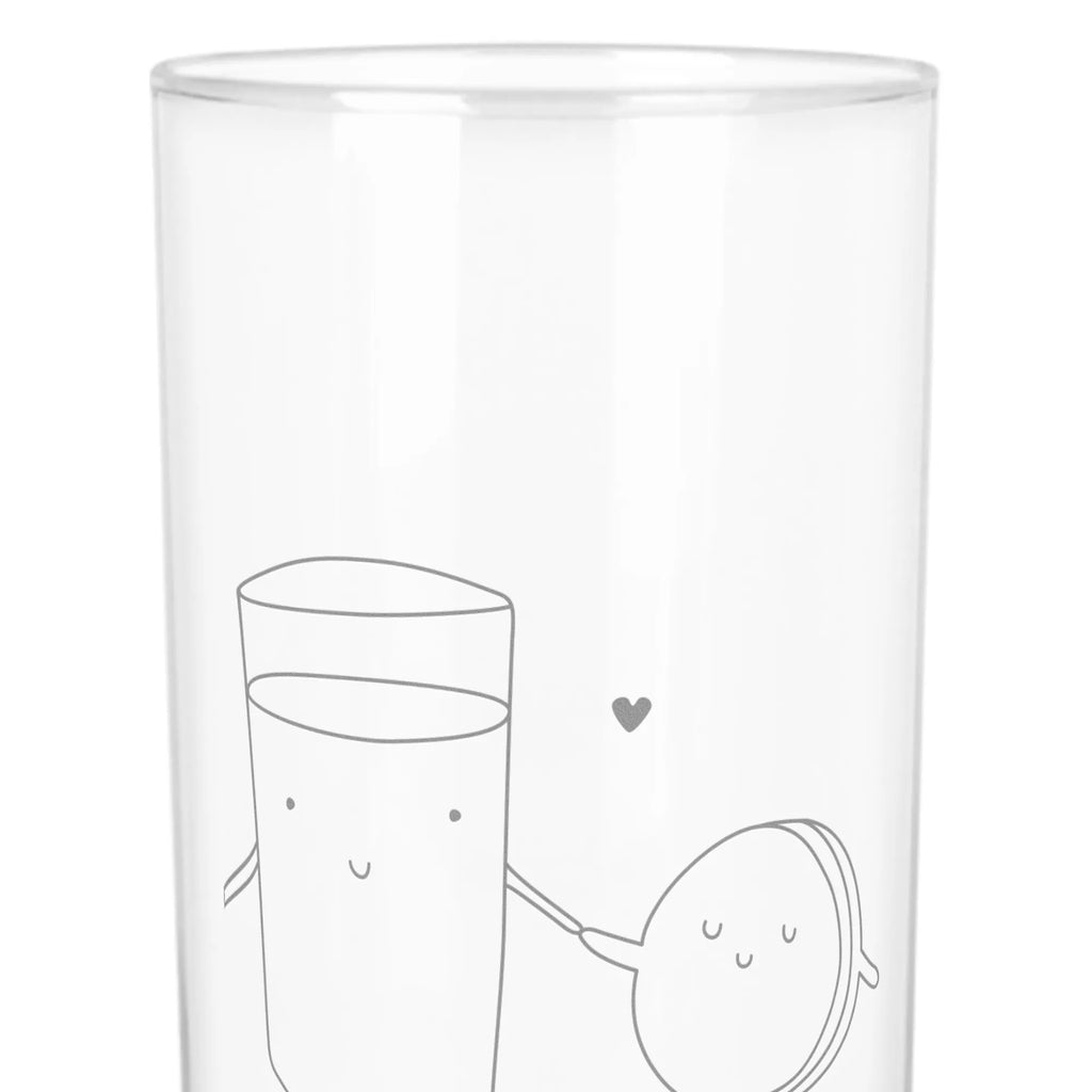 Wasserglas Milch & Keks Wasserglas, Glas, Trinkglas, Wasserglas mit Gravur, Glas mit Gravur, Trinkglas mit Gravur, Tiermotive, Gute Laune, lustige Sprüche, Tiere, Milk, Cookie, Milch, Keks, Kekse, Kaffee, Einladung Frühstück, Motiv süß, romantisch, perfektes Paar