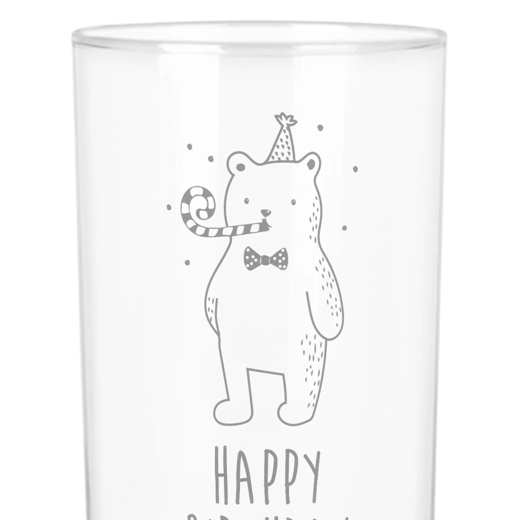 Wasserglas Birthday Bär Wasserglas, Glas, Trinkglas, Wasserglas mit Gravur, Glas mit Gravur, Trinkglas mit Gravur, Bär, Teddy, Teddybär, Happy Birthday, Alles Gute, Glückwunsch, Geburtstag