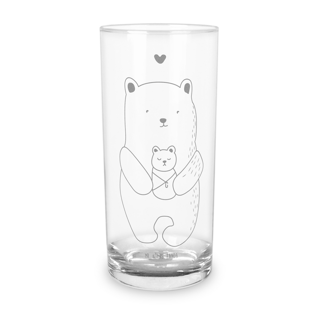 Wasserglas Bär mit Baby Wasserglas, Glas, Trinkglas, Wasserglas mit Gravur, Glas mit Gravur, Trinkglas mit Gravur, Bär, Teddy, Teddybär, Eltern, Mutter, Baby, Taufe, Geburt, Nichte, Neffe, Enkel, Enkelin, Täufling, Geburtstag, Glückwunsch