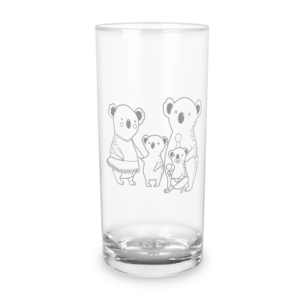 Wasserglas Koala Familie Wasserglas, Glas, Trinkglas, Wasserglas mit Gravur, Glas mit Gravur, Trinkglas mit Gravur, Familie, Vatertag, Muttertag, Bruder, Schwester, Mama, Papa, Oma, Opa, Koala, Koalas, Family, Kinder, Geschwister, Familienleben