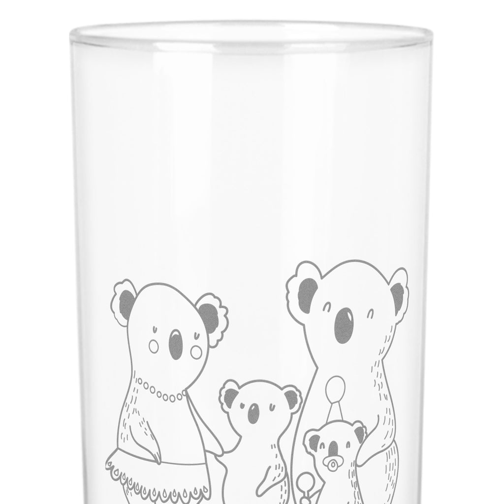 Wasserglas Koala Familie Wasserglas, Glas, Trinkglas, Wasserglas mit Gravur, Glas mit Gravur, Trinkglas mit Gravur, Familie, Vatertag, Muttertag, Bruder, Schwester, Mama, Papa, Oma, Opa, Koala, Koalas, Family, Kinder, Geschwister, Familienleben