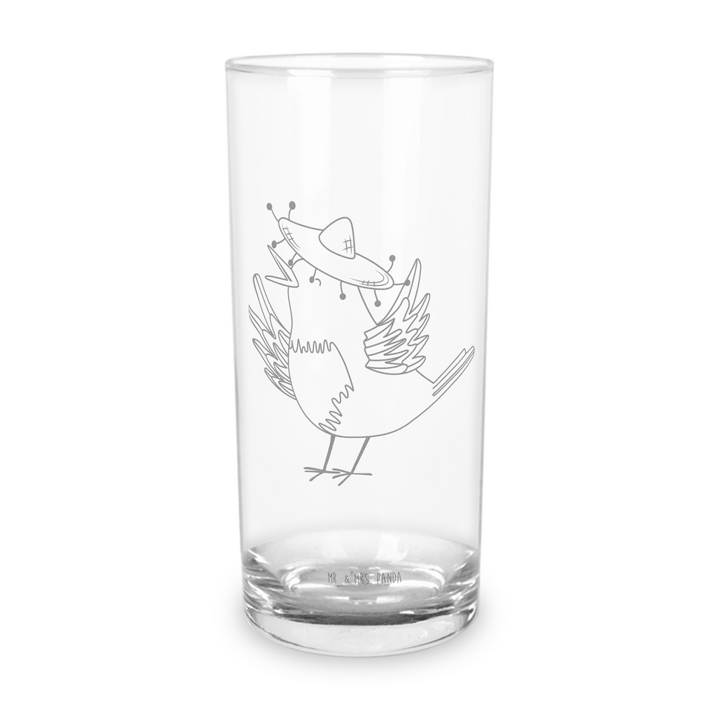 Wasserglas Rabe mit Sombrero Wasserglas, Glas, Trinkglas, Wasserglas mit Gravur, Glas mit Gravur, Trinkglas mit Gravur, Tiermotive, Gute Laune, lustige Sprüche, Tiere, Rabe, Vogel, Vögel, Spruch positiv, fröhlich sein, glücklich sein, Glück Spruch, froh, Elster, Motivation