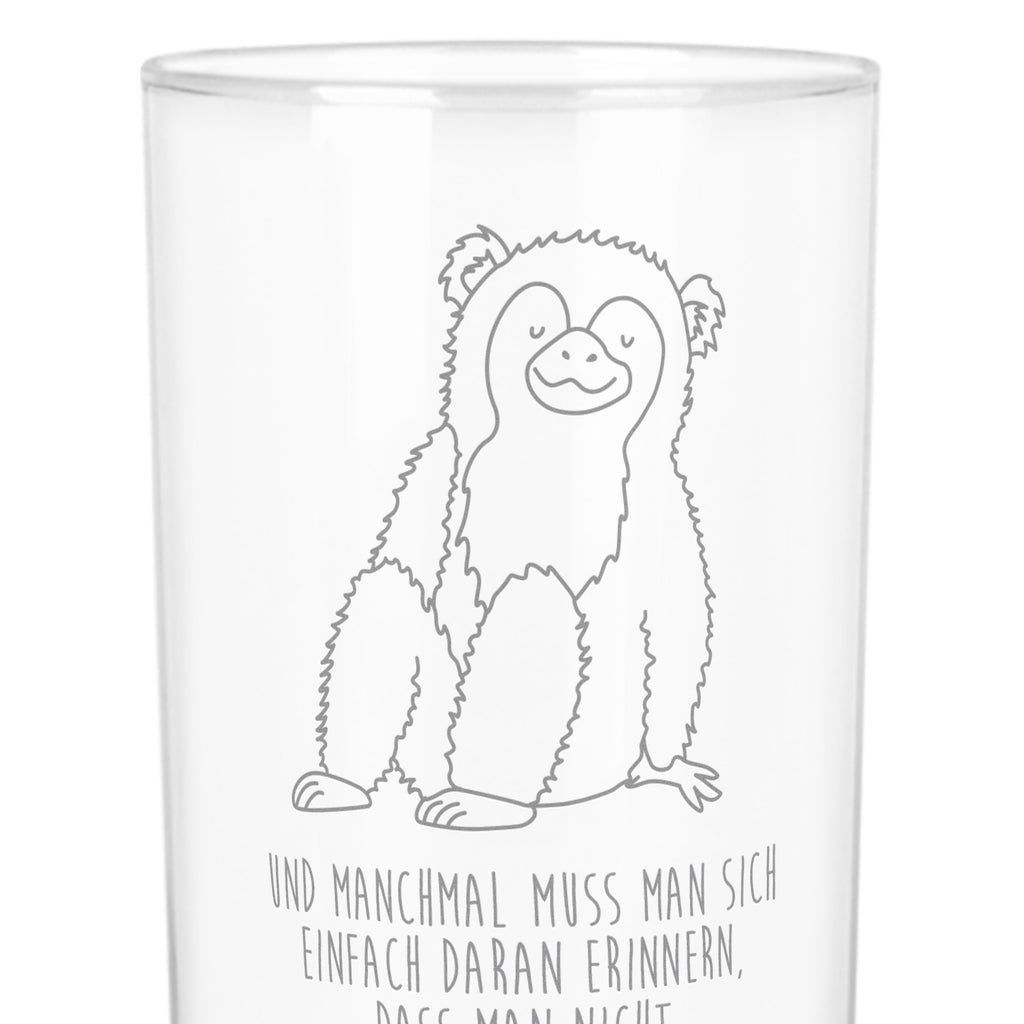 Wasserglas Affe Wasserglas, Glas, Trinkglas, Wasserglas mit Gravur, Glas mit Gravur, Trinkglas mit Gravur, Afrika, Wildtiere, Affe, Äffchen, Affen, Selbstliebe, Respekt, Motivation, Selbstachtung, Liebe, Selbstbewusstsein, Selfcare