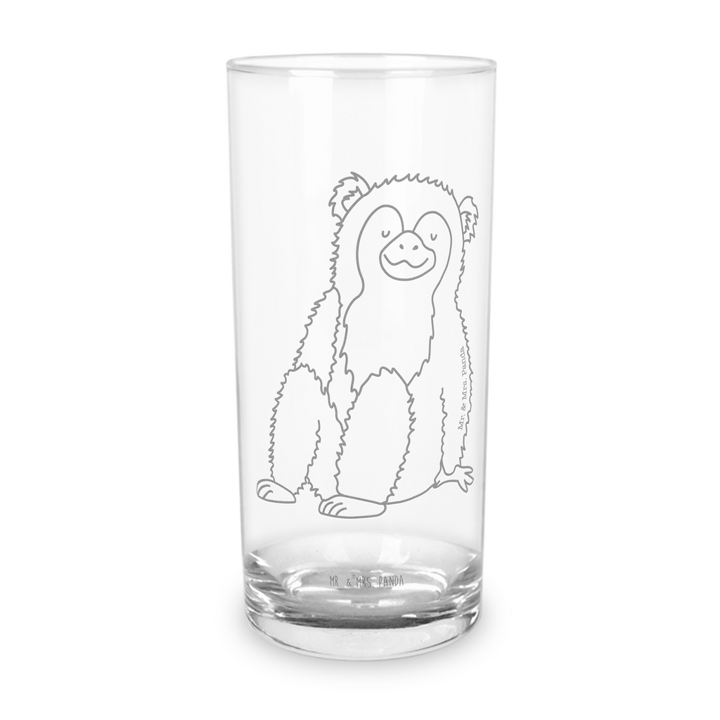 Wasserglas Affe Wasserglas, Glas, Trinkglas, Wasserglas mit Gravur, Glas mit Gravur, Trinkglas mit Gravur, Afrika, Wildtiere, Affe, Äffchen, Affen, Selbstliebe, Respekt, Motivation, Selbstachtung, Liebe, Selbstbewusstsein, Selfcare