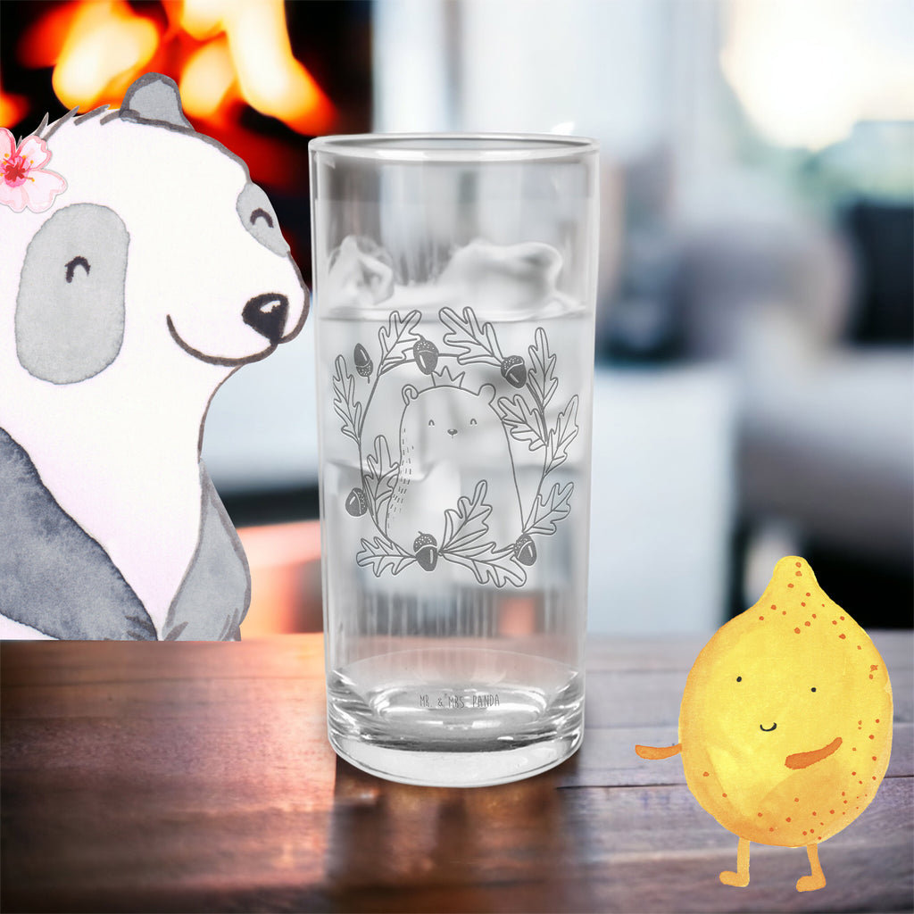 Wasserglas Bär König Wasserglas, Glas, Trinkglas, Wasserglas mit Gravur, Glas mit Gravur, Trinkglas mit Gravur, Bär, Teddy, Teddybär, Papa, Papa Bär, bester Vater, bester Papa, weltbester Papa, Vatertag, Vater, Dad, Daddy, Papi