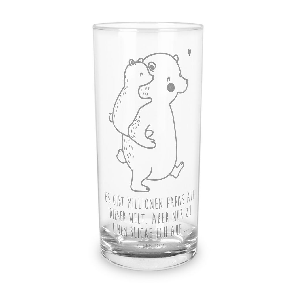 Wasserglas Papa Bär Wasserglas, Glas, Trinkglas, Wasserglas mit Gravur, Glas mit Gravur, Trinkglas mit Gravur, Familie, Vatertag, Muttertag, Bruder, Schwester, Mama, Papa, Oma, Opa, Geschenk, Vater, Papi, Vati, Onkel, Geburtstag