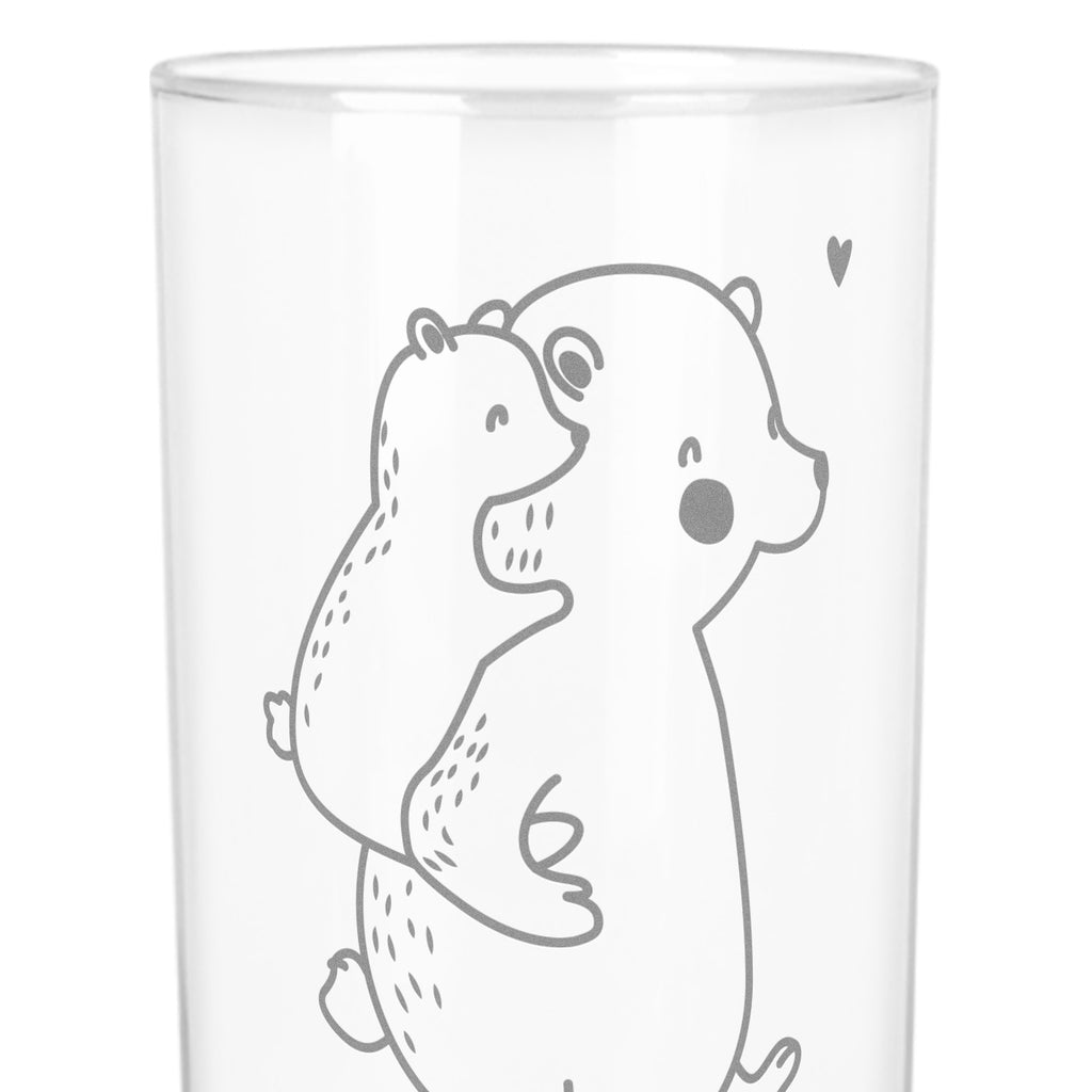 Wasserglas Papa Bär Wasserglas, Glas, Trinkglas, Wasserglas mit Gravur, Glas mit Gravur, Trinkglas mit Gravur, Familie, Vatertag, Muttertag, Bruder, Schwester, Mama, Papa, Oma, Opa, Geschenk, Vater, Papi, Vati, Onkel, Geburtstag