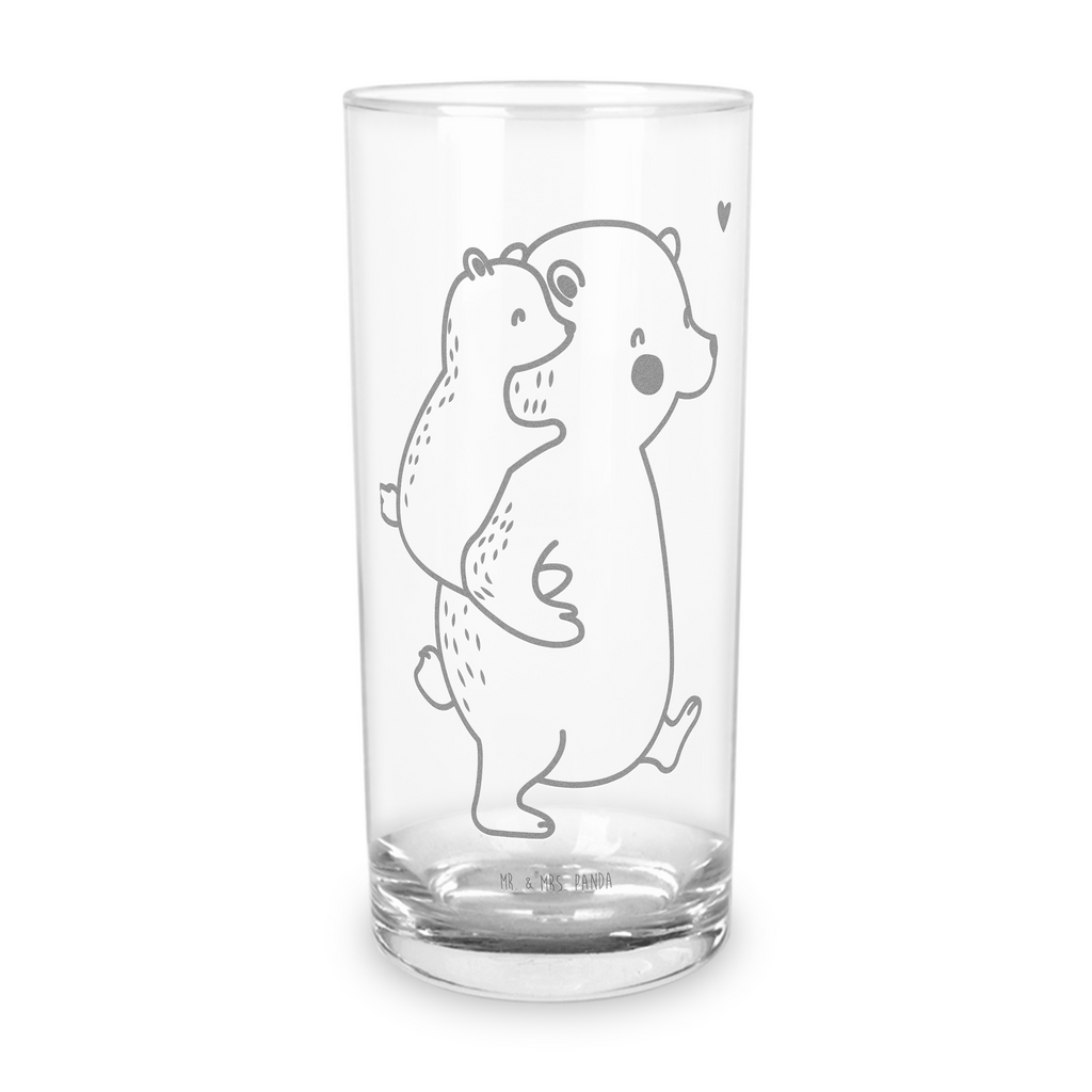 Wasserglas Papa Bär Wasserglas, Glas, Trinkglas, Wasserglas mit Gravur, Glas mit Gravur, Trinkglas mit Gravur, Familie, Vatertag, Muttertag, Bruder, Schwester, Mama, Papa, Oma, Opa, Geschenk, Vater, Papi, Vati, Onkel, Geburtstag