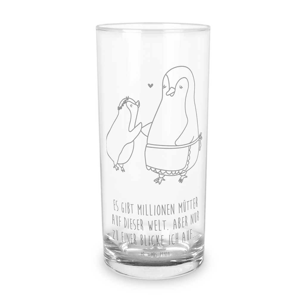 Wasserglas Pinguin mit Kind Wasserglas, Glas, Trinkglas, Wasserglas mit Gravur, Glas mit Gravur, Trinkglas mit Gravur, Familie, Vatertag, Muttertag, Bruder, Schwester, Mama, Papa, Oma, Opa, Geschenk, Mami, Mutti, Mutter, Geburststag