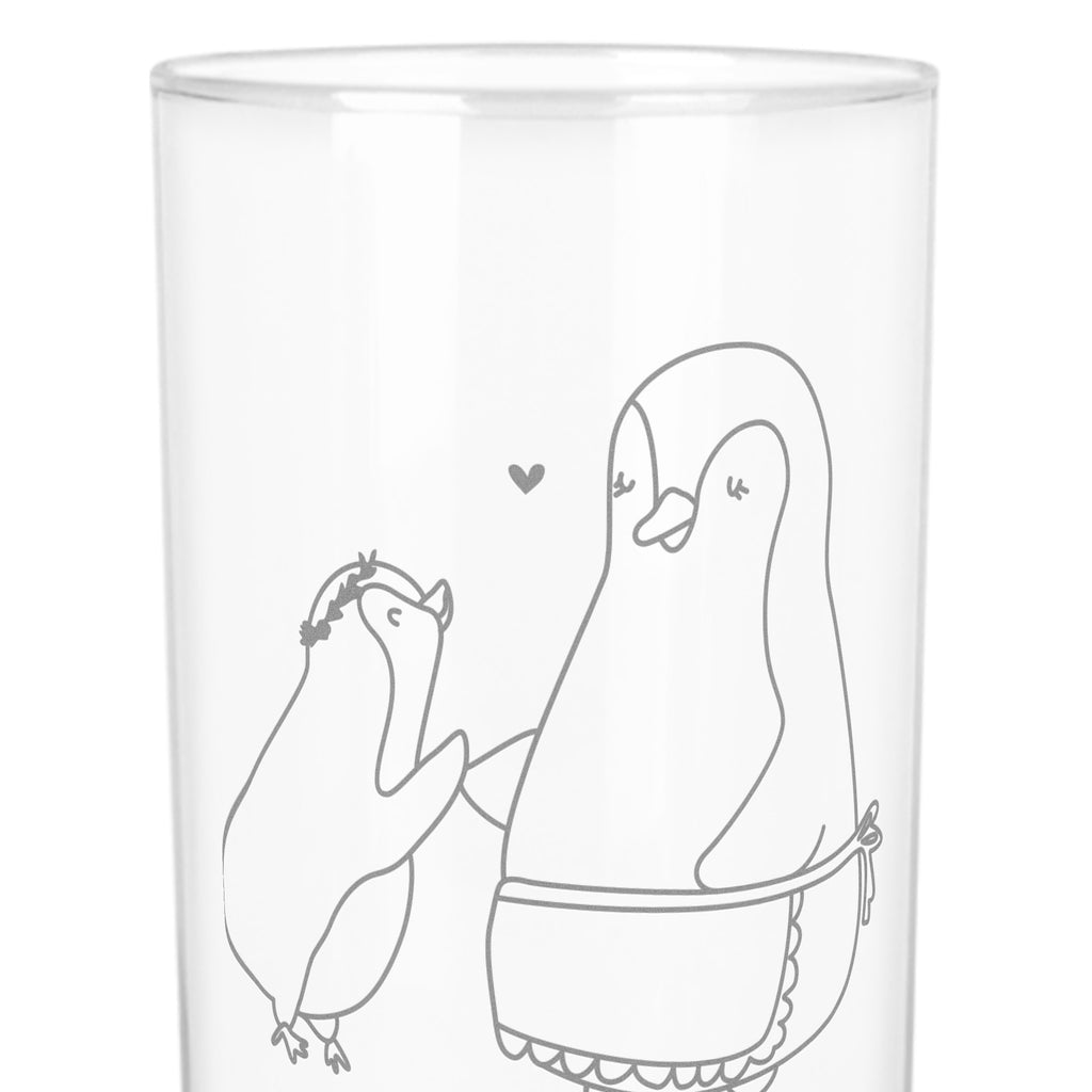 Wasserglas Pinguin mit Kind Wasserglas, Glas, Trinkglas, Wasserglas mit Gravur, Glas mit Gravur, Trinkglas mit Gravur, Familie, Vatertag, Muttertag, Bruder, Schwester, Mama, Papa, Oma, Opa, Geschenk, Mami, Mutti, Mutter, Geburststag