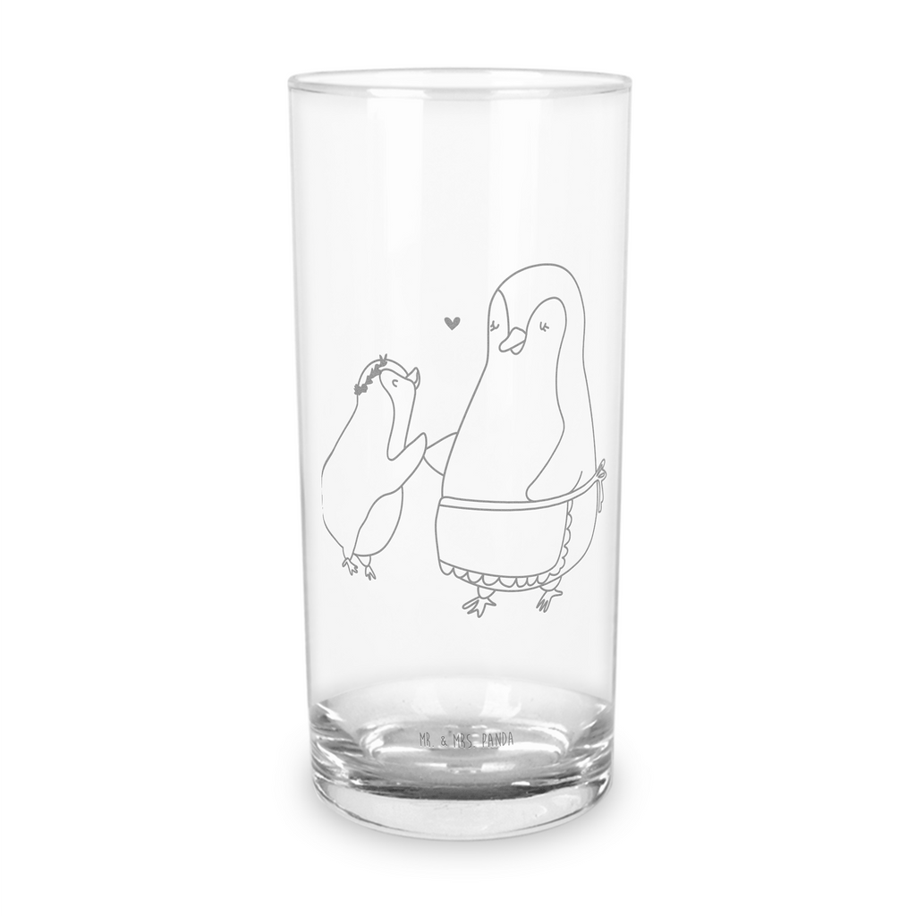 Wasserglas Pinguin mit Kind Wasserglas, Glas, Trinkglas, Wasserglas mit Gravur, Glas mit Gravur, Trinkglas mit Gravur, Familie, Vatertag, Muttertag, Bruder, Schwester, Mama, Papa, Oma, Opa, Geschenk, Mami, Mutti, Mutter, Geburststag