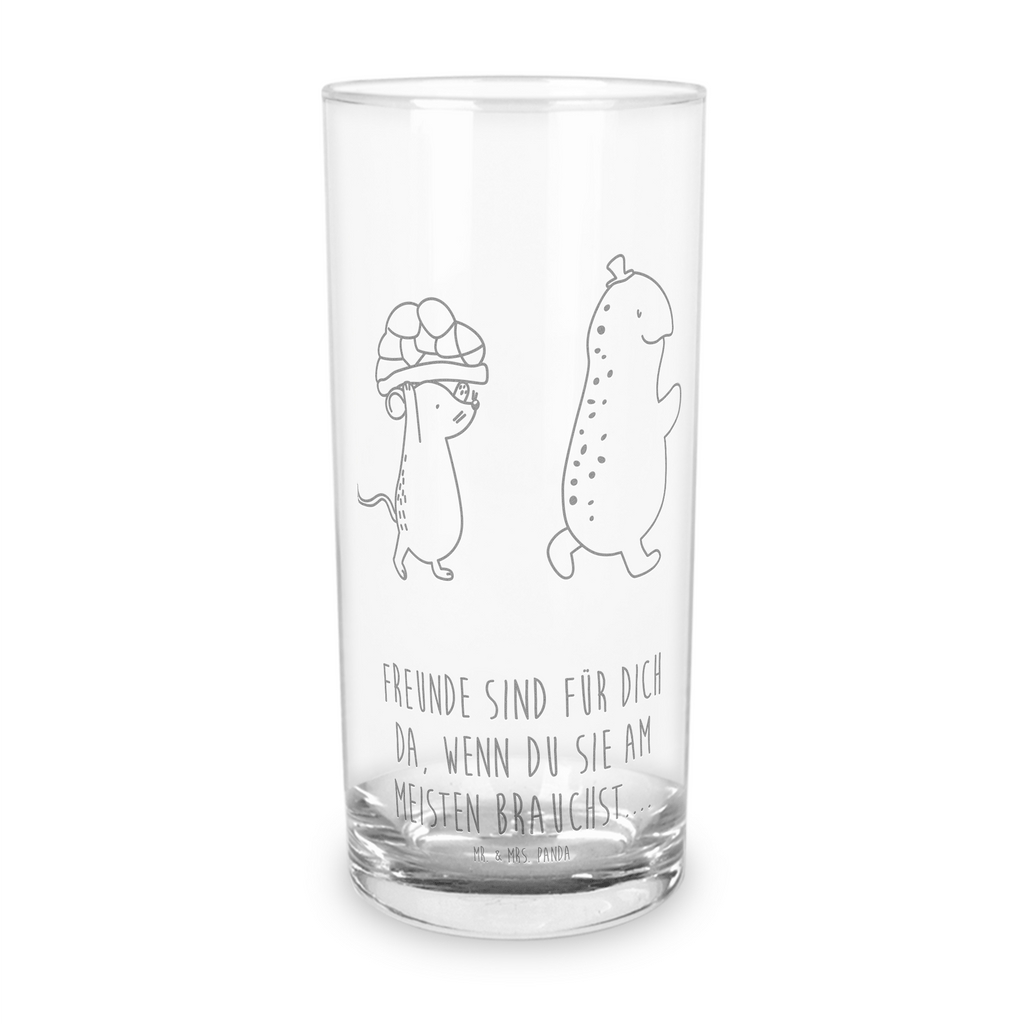 Wasserglas Schildkröte & Maus Wasserglas, Glas, Trinkglas, Wasserglas mit Gravur, Glas mit Gravur, Trinkglas mit Gravur, Schildkröte, Maus, Freunde, Freundinnen, beste Freunde, beste Freundinnen