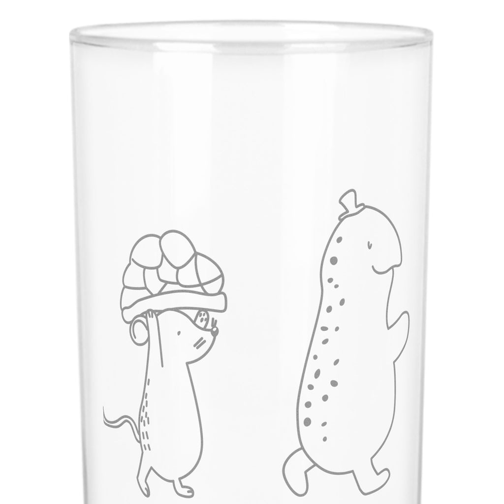 Wasserglas Schildkröte & Maus Wasserglas, Glas, Trinkglas, Wasserglas mit Gravur, Glas mit Gravur, Trinkglas mit Gravur, Schildkröte, Maus, Freunde, Freundinnen, beste Freunde, beste Freundinnen