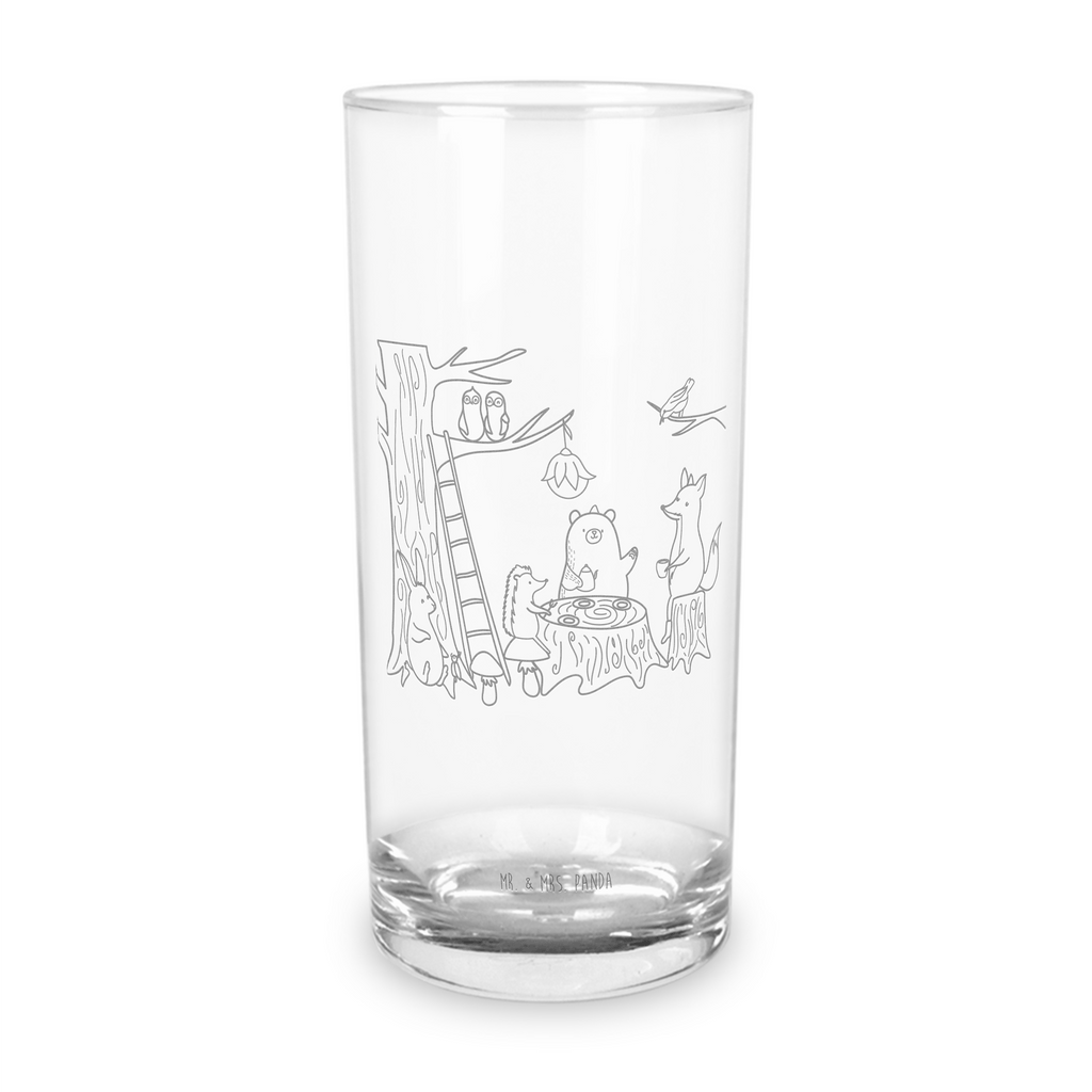 Wasserglas Waldtiere Picknick Wasserglas, Glas, Trinkglas, Wasserglas mit Gravur, Glas mit Gravur, Trinkglas mit Gravur, Tiermotive, Gute Laune, lustige Sprüche, Tiere, Waldtiere, Picknick, Wald, Fuchs, Hase, Igel, Maus, Eichhörnchen