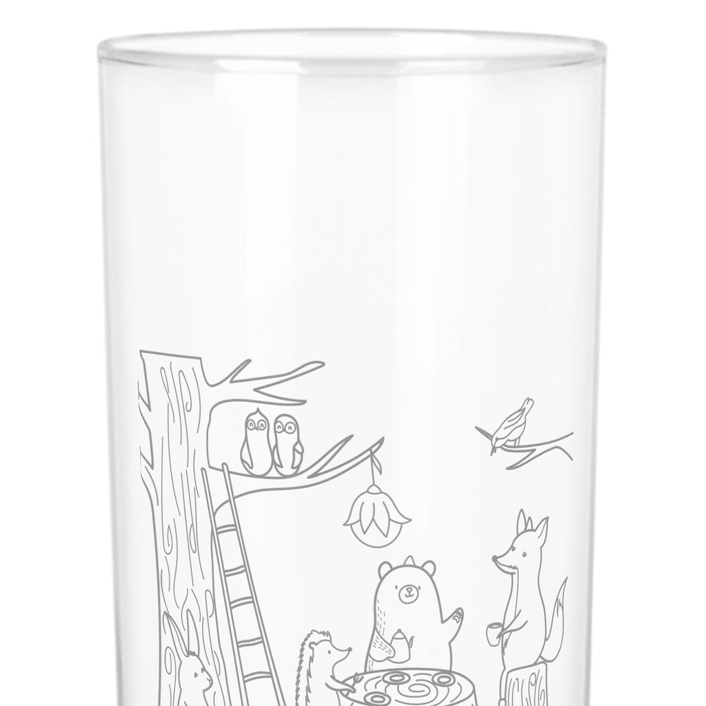 Wasserglas Waldtiere Picknick Wasserglas, Glas, Trinkglas, Wasserglas mit Gravur, Glas mit Gravur, Trinkglas mit Gravur, Tiermotive, Gute Laune, lustige Sprüche, Tiere, Waldtiere, Picknick, Wald, Fuchs, Hase, Igel, Maus, Eichhörnchen