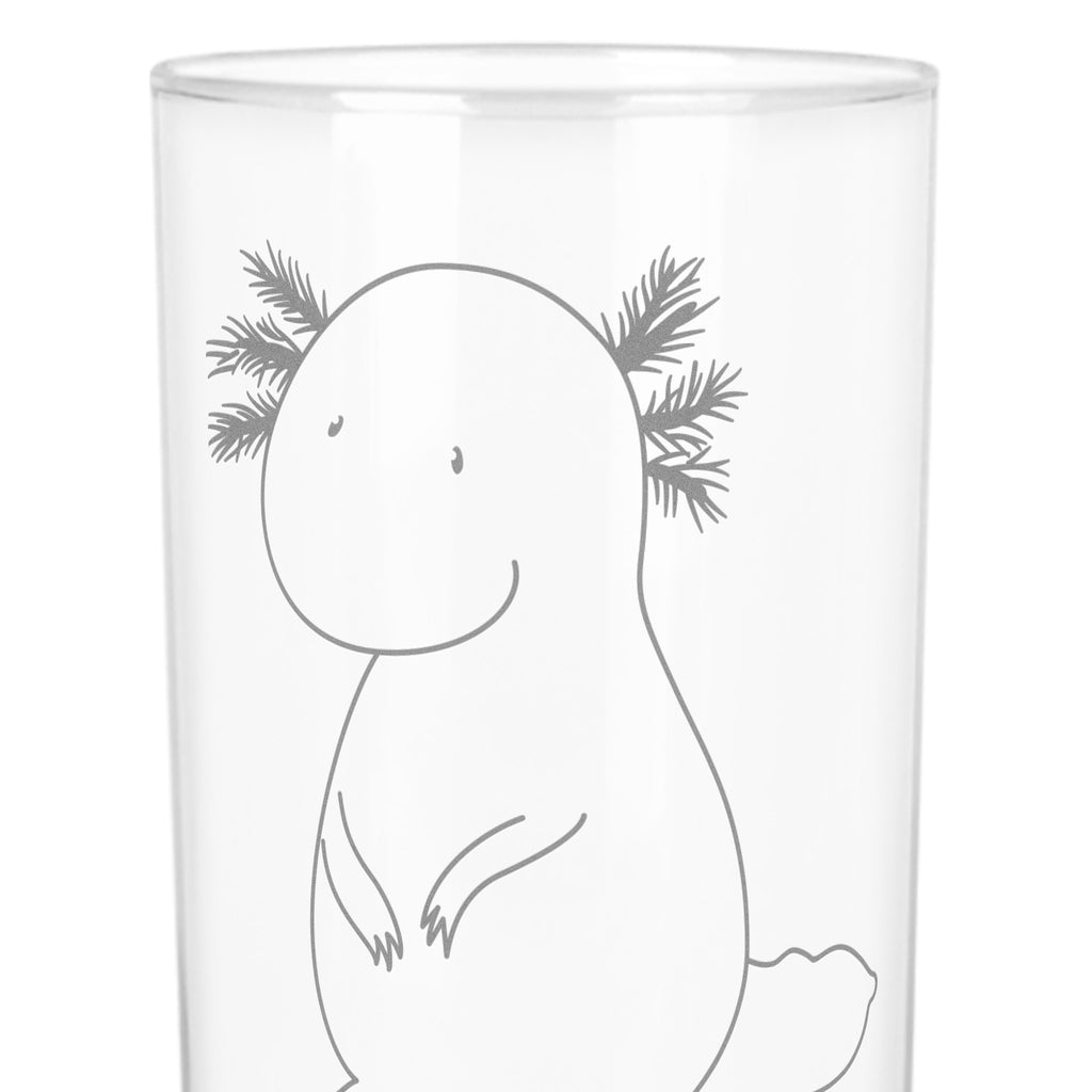 Wasserglas Axolotl Wasserglas, Glas, Trinkglas, Wasserglas mit Gravur, Glas mit Gravur, Trinkglas mit Gravur, Axolotl, Molch, Axolot, vergnügt, fröhlich, zufrieden, Lebensstil, Weisheit, Lebensweisheit, Liebe, Freundin