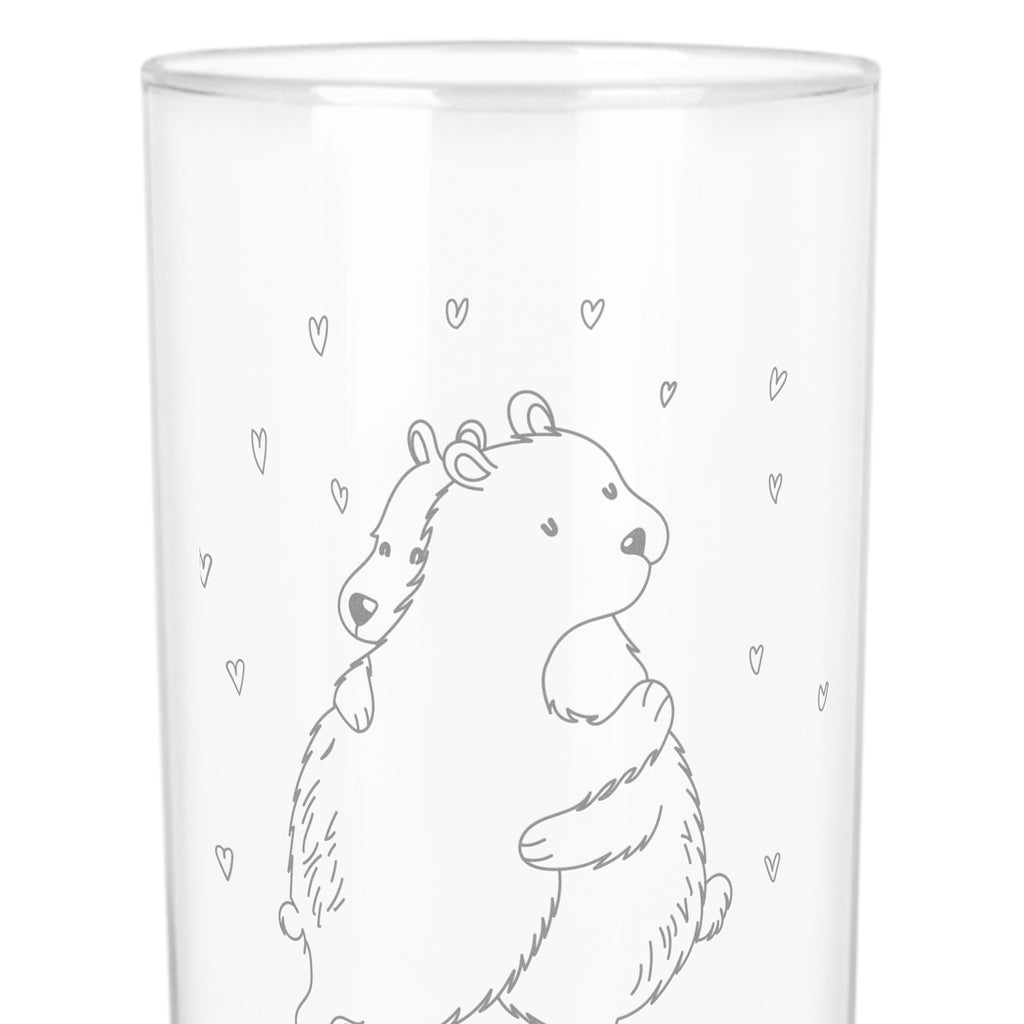 Wasserglas Eisbär Umarmen Wasserglas, Glas, Trinkglas, Wasserglas mit Gravur, Glas mit Gravur, Trinkglas mit Gravur, Tiermotive, Gute Laune, lustige Sprüche, Tiere