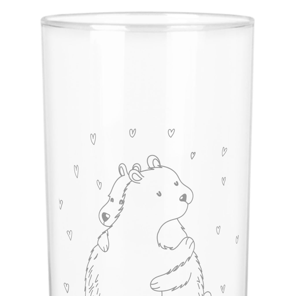 Wasserglas Eisbär Umarmen Wasserglas, Glas, Trinkglas, Wasserglas mit Gravur, Glas mit Gravur, Trinkglas mit Gravur, Tiermotive, Gute Laune, lustige Sprüche, Tiere