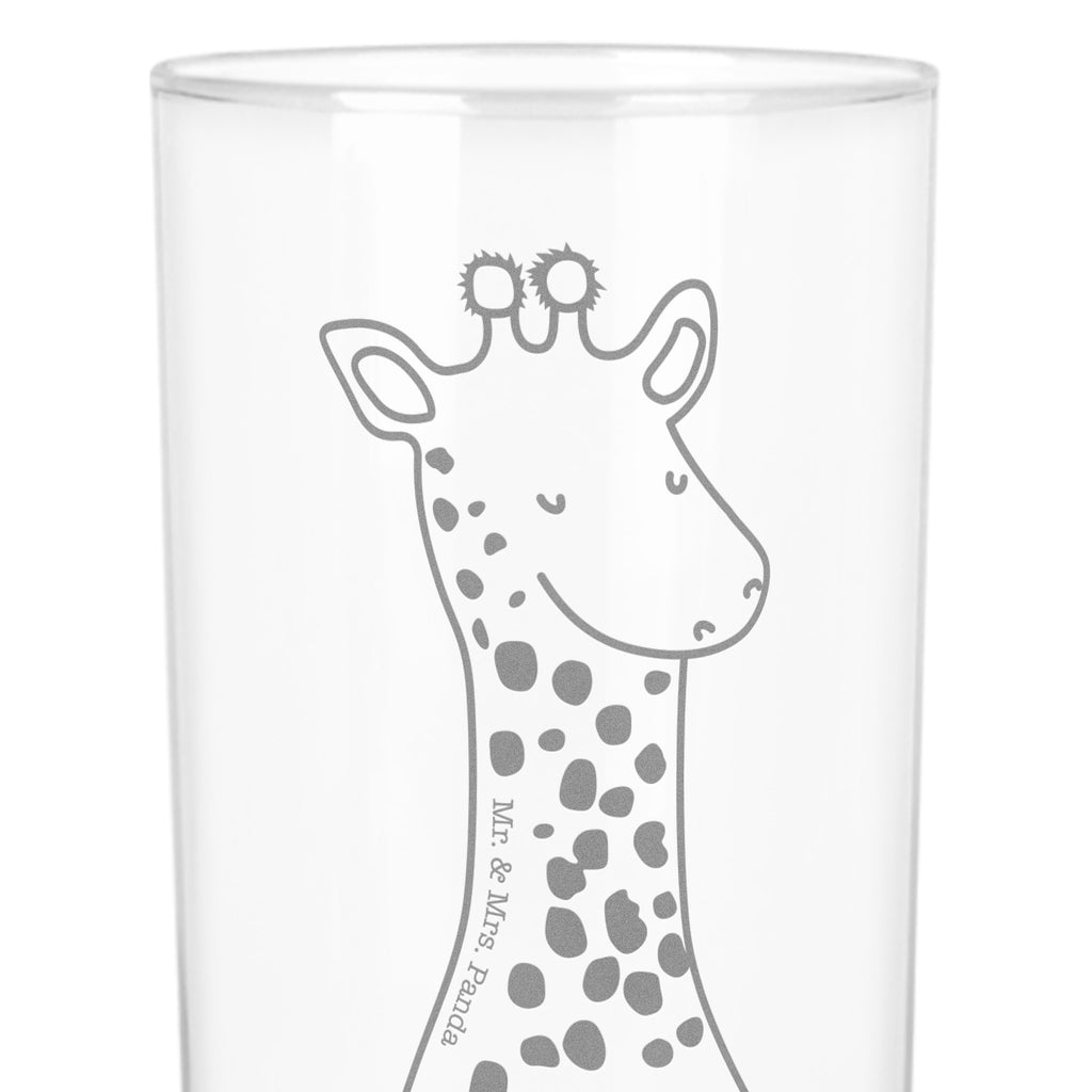 Wasserglas Giraffe Zufrieden Wasserglas, Glas, Trinkglas, Wasserglas mit Gravur, Glas mit Gravur, Trinkglas mit Gravur, Afrika, Wildtiere, Giraffe, Zufrieden, Glück, Abenteuer