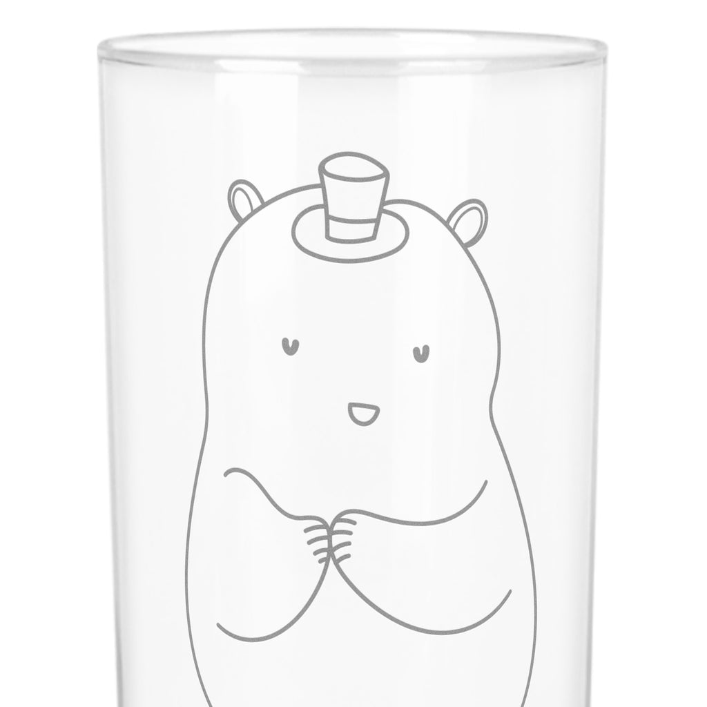Wasserglas Hamster mit Hut Wasserglas, Glas, Trinkglas, Wasserglas mit Gravur, Glas mit Gravur, Trinkglas mit Gravur, Tiermotive, Gute Laune, lustige Sprüche, Tiere, Hamster, Hut, Magier, Zylinder, Zwerghamster, Zauberer
