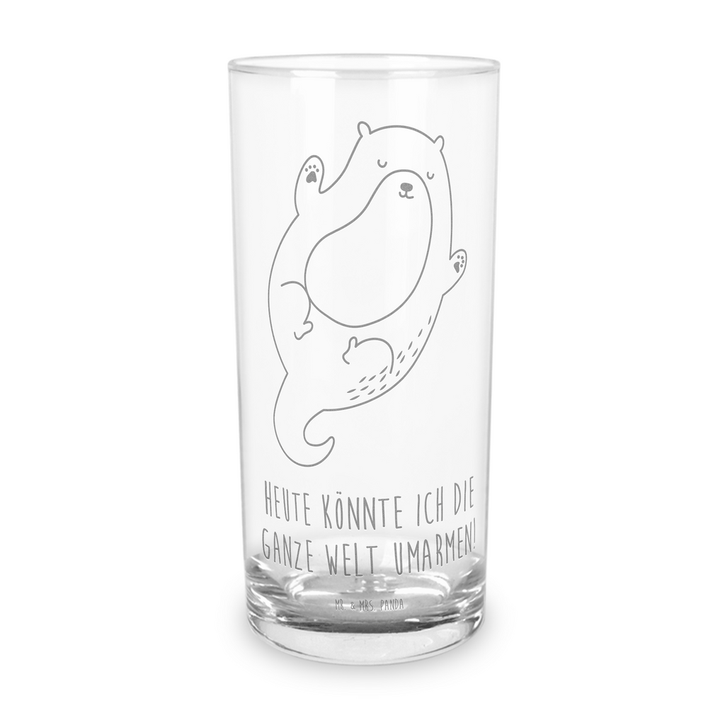 Wasserglas Otter Umarmen Wasserglas, Glas, Trinkglas, Wasserglas mit Gravur, Glas mit Gravur, Trinkglas mit Gravur, Otter, Fischotter, Seeotter, Otter Seeotter See Otter