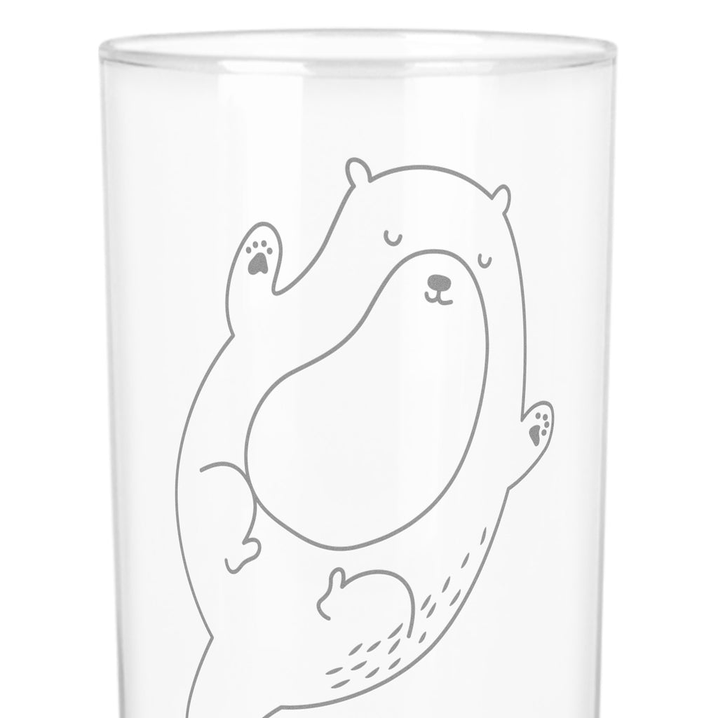 Wasserglas Otter Umarmen Wasserglas, Glas, Trinkglas, Wasserglas mit Gravur, Glas mit Gravur, Trinkglas mit Gravur, Otter, Fischotter, Seeotter, Otter Seeotter See Otter