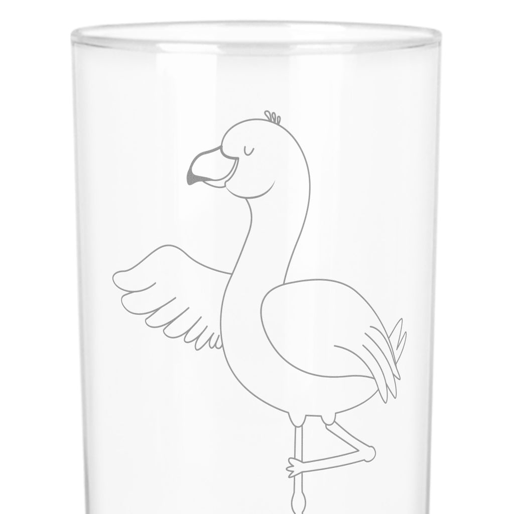 Wasserglas Flamingo Yoga Wasserglas, Glas, Trinkglas, Wasserglas mit Gravur, Glas mit Gravur, Trinkglas mit Gravur, Flamingo, Vogel, Yoga, Namaste, Achtsamkeit, Yoga-Übung, Entspannung, Ärger, Aufregen, Tiefenentspannung