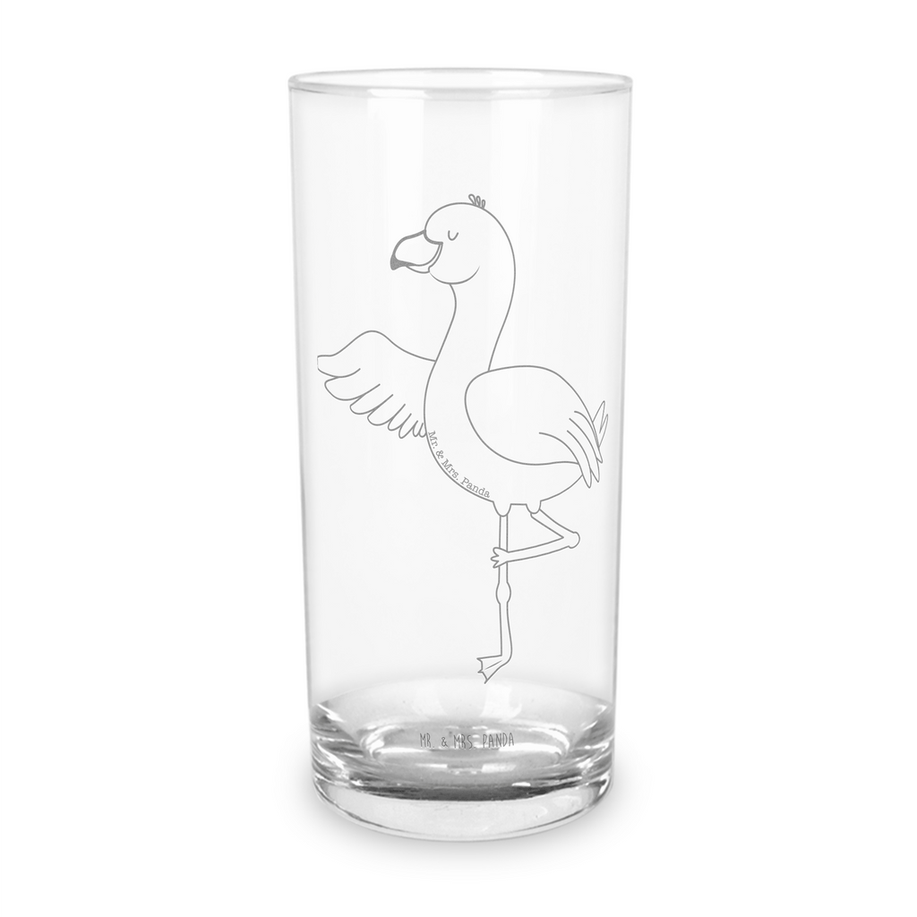 Wasserglas Flamingo Yoga Wasserglas, Glas, Trinkglas, Wasserglas mit Gravur, Glas mit Gravur, Trinkglas mit Gravur, Flamingo, Vogel, Yoga, Namaste, Achtsamkeit, Yoga-Übung, Entspannung, Ärger, Aufregen, Tiefenentspannung